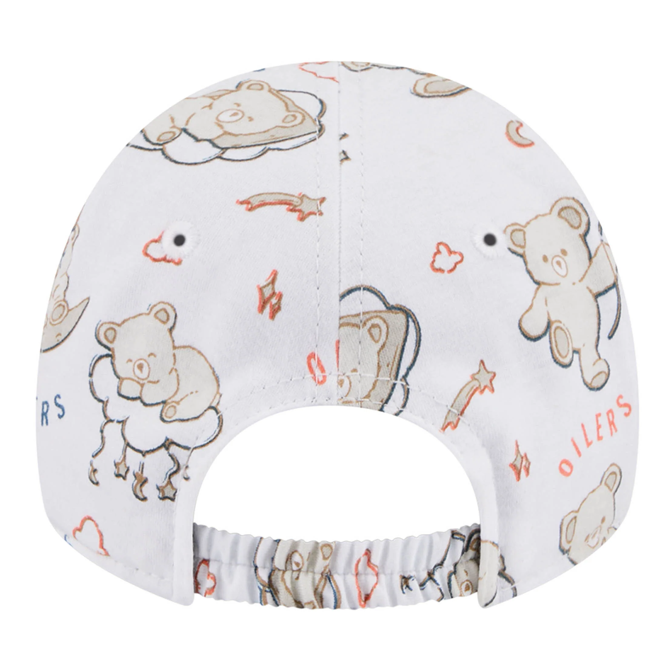 Edmonton Oilers Kids Teddy White 9TWENTY Flex Hat - Image 2