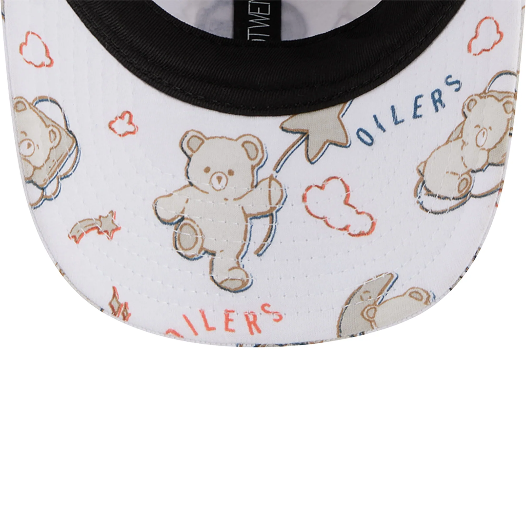 Edmonton Oilers Kids Teddy White 9TWENTY Flex Hat - Image 7