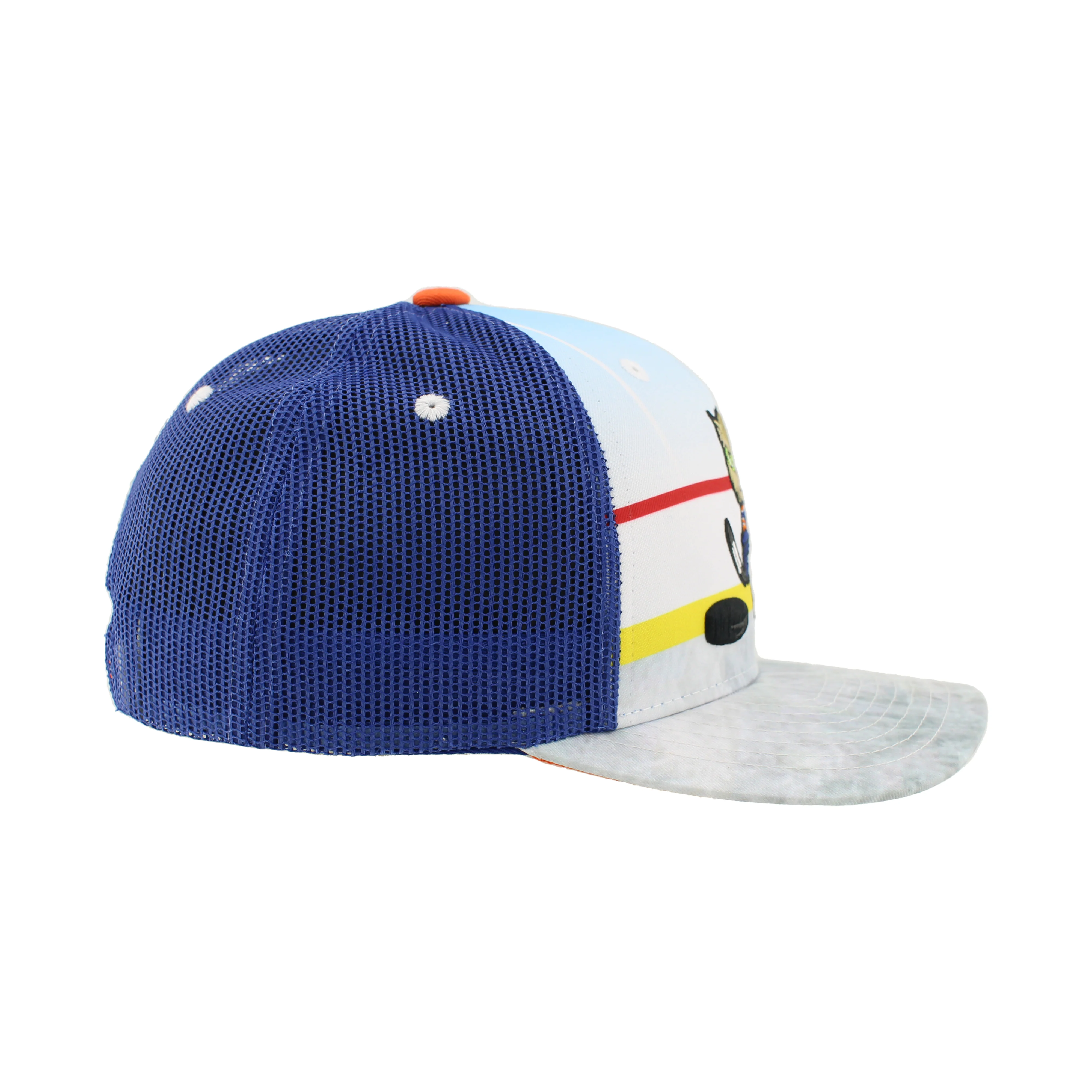 Edmonton Oilers Kids Zephyr Royal & White Snapshot Snapback Hat - Image 7