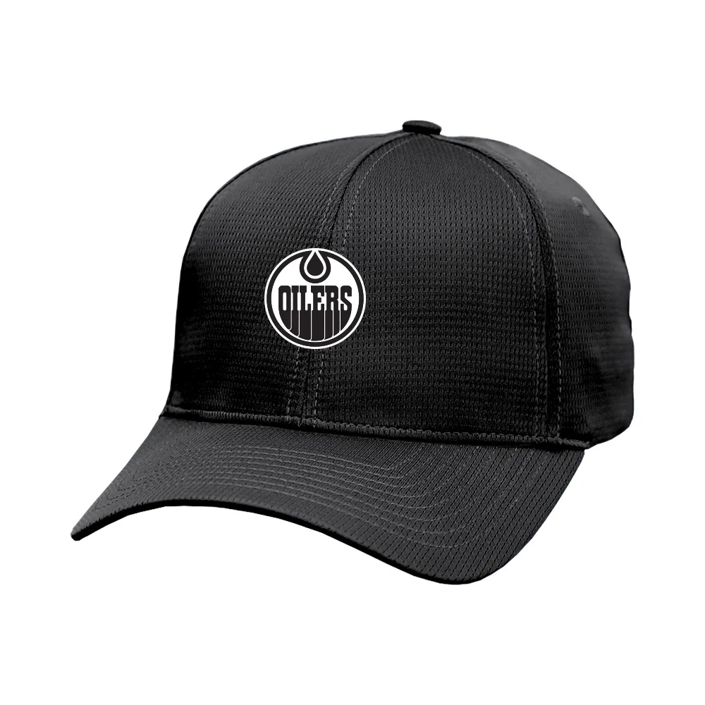 Edmonton Oilers Levelwear Black Zephyr Adjustable Hat