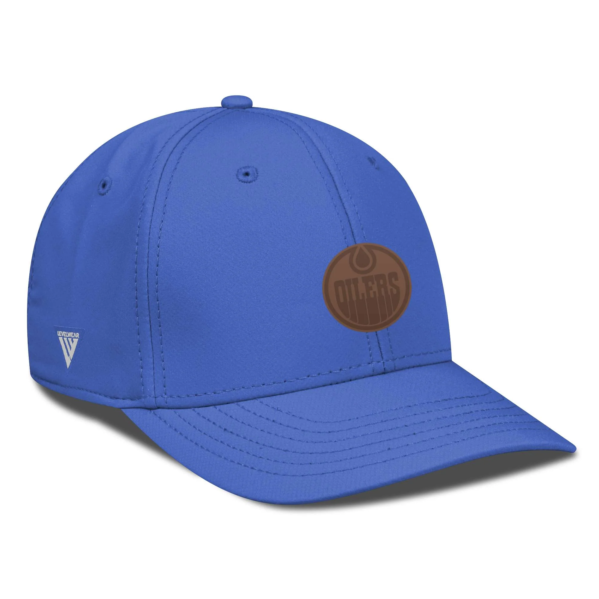 Edmonton Oilers Levelwear Blue Rise Flex Hat - Image 2