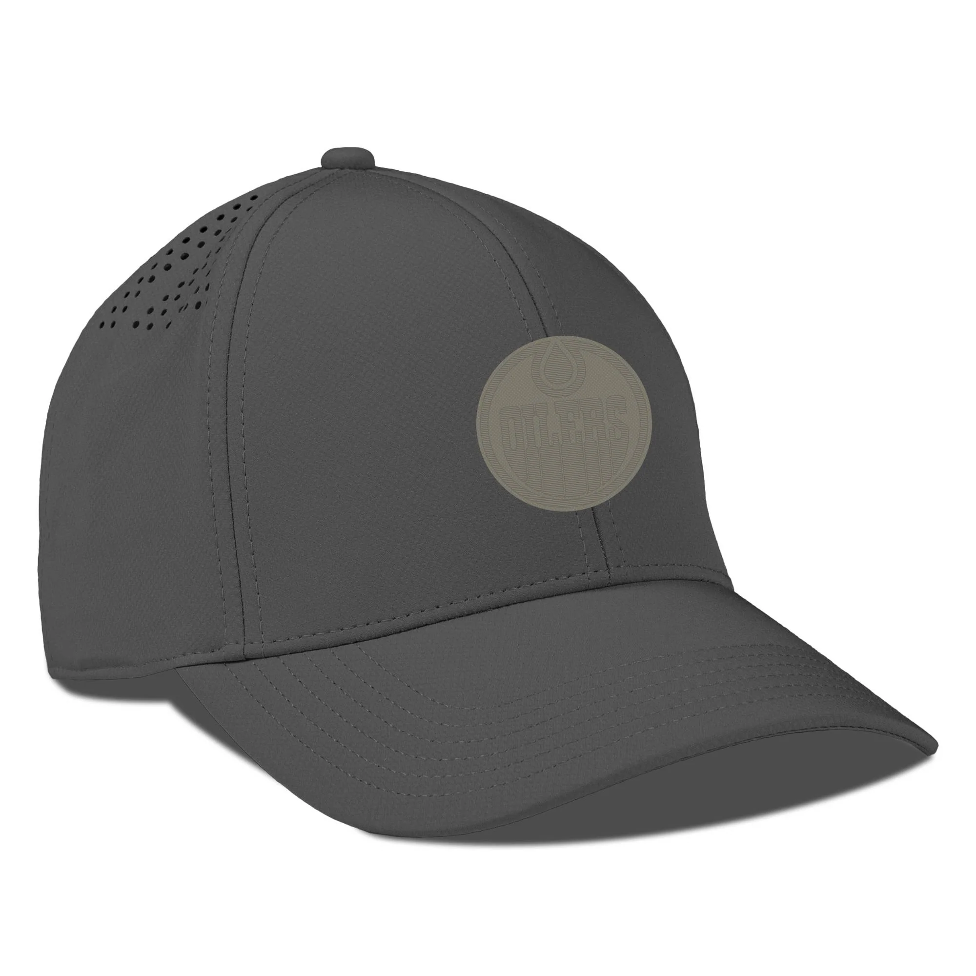 Edmonton Oilers Levelwear Grey Ascend Copper Snapback Hat - Image 2