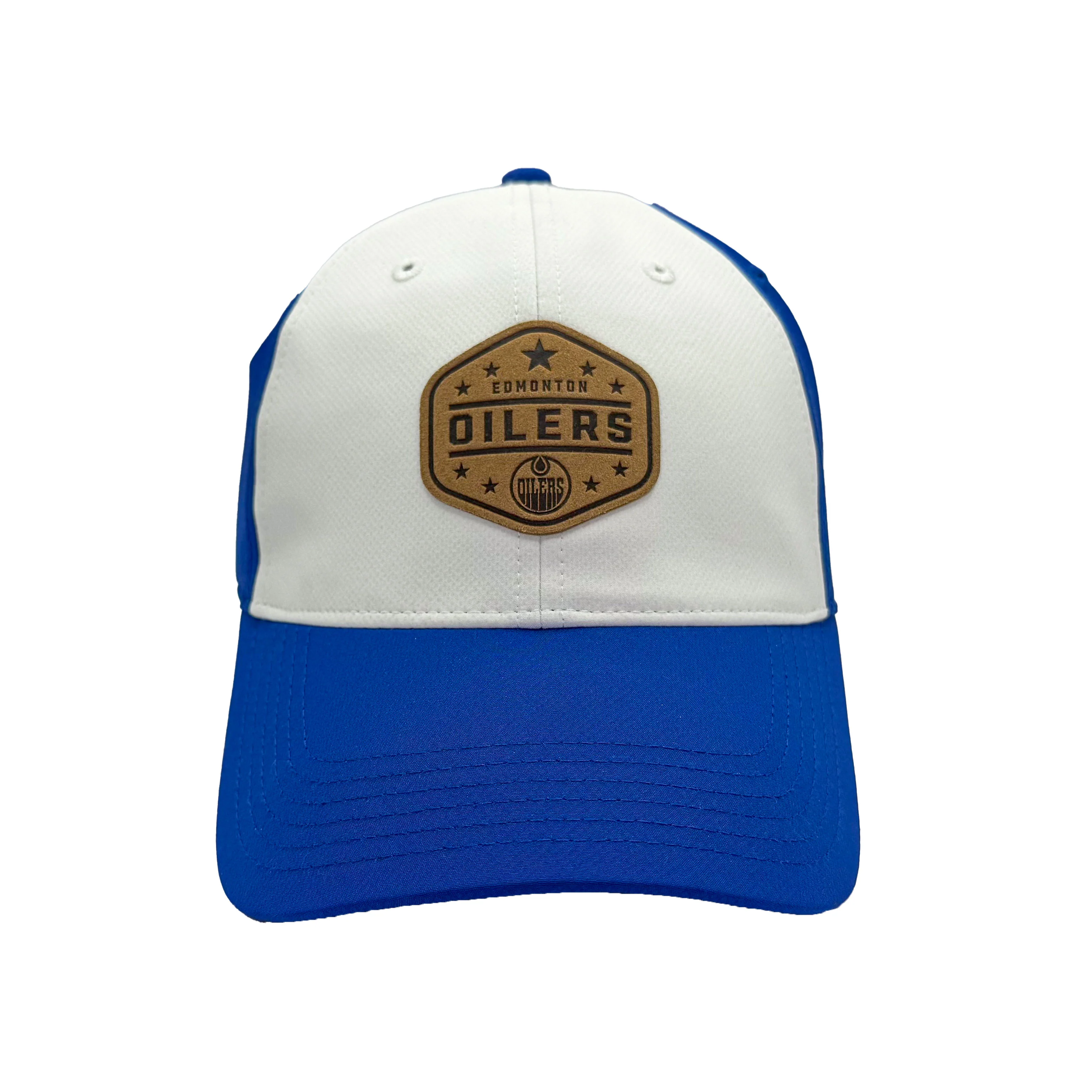 Edmonton Oilers Levelwear White & Blue Endure Adjustable Hat - Image 3
