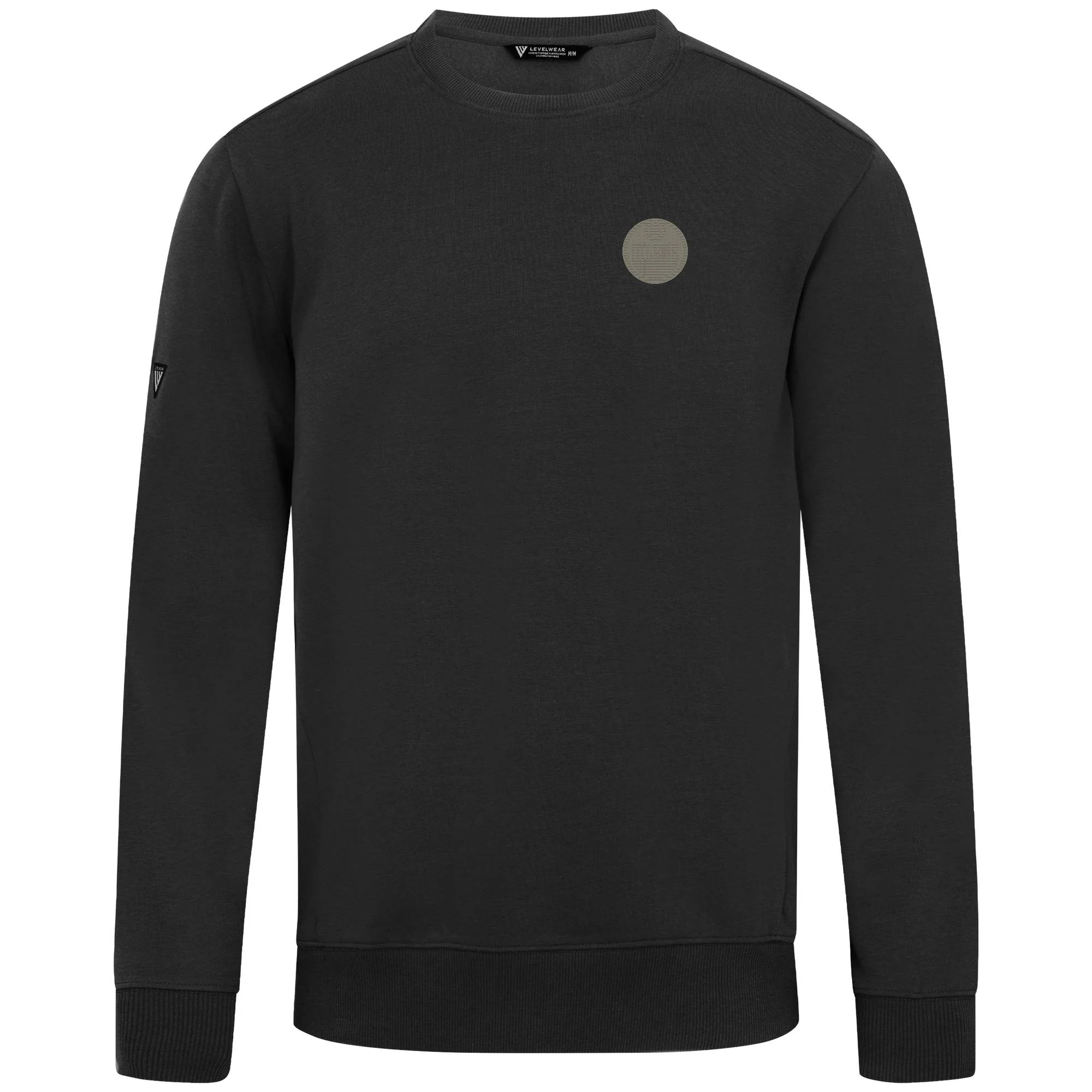Edmonton Oilers Levelwear Zane Copper Black Crewneck Sweatshirt