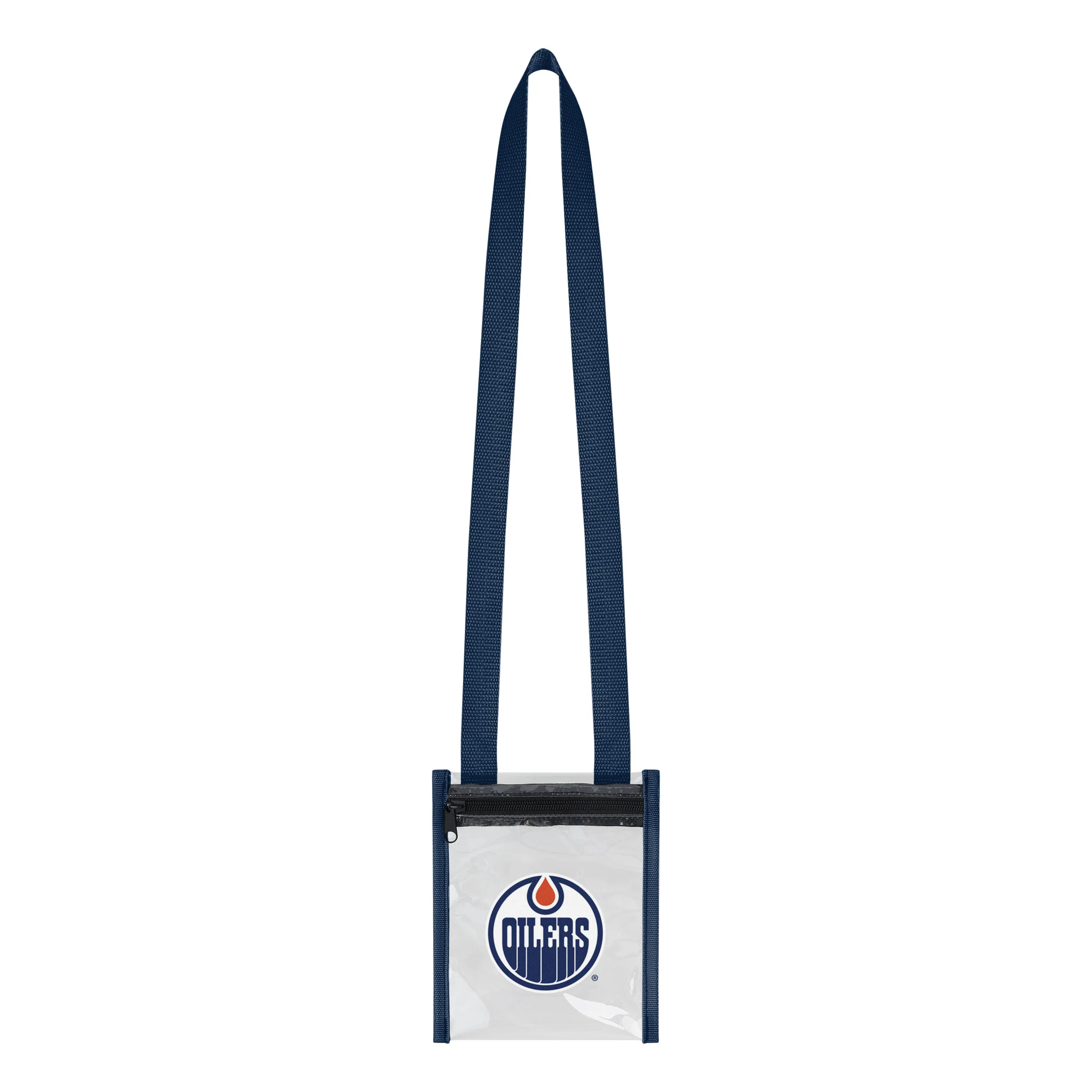 Edmonton Oilers Logo Clear Crossbody Tote Bag - Image 2