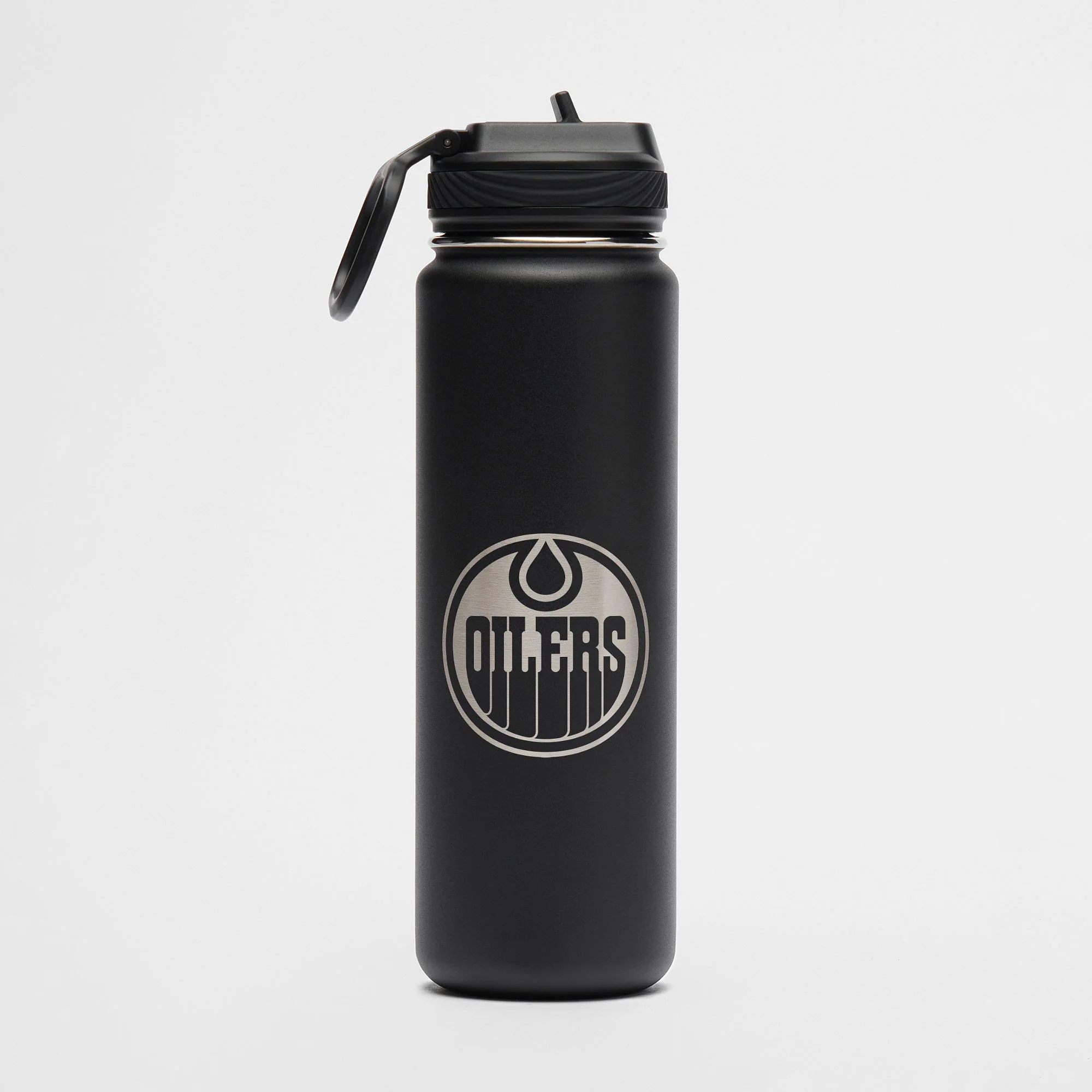 Edmonton Oilers Lululemon Black Back To Life Sport 24oz Bottle