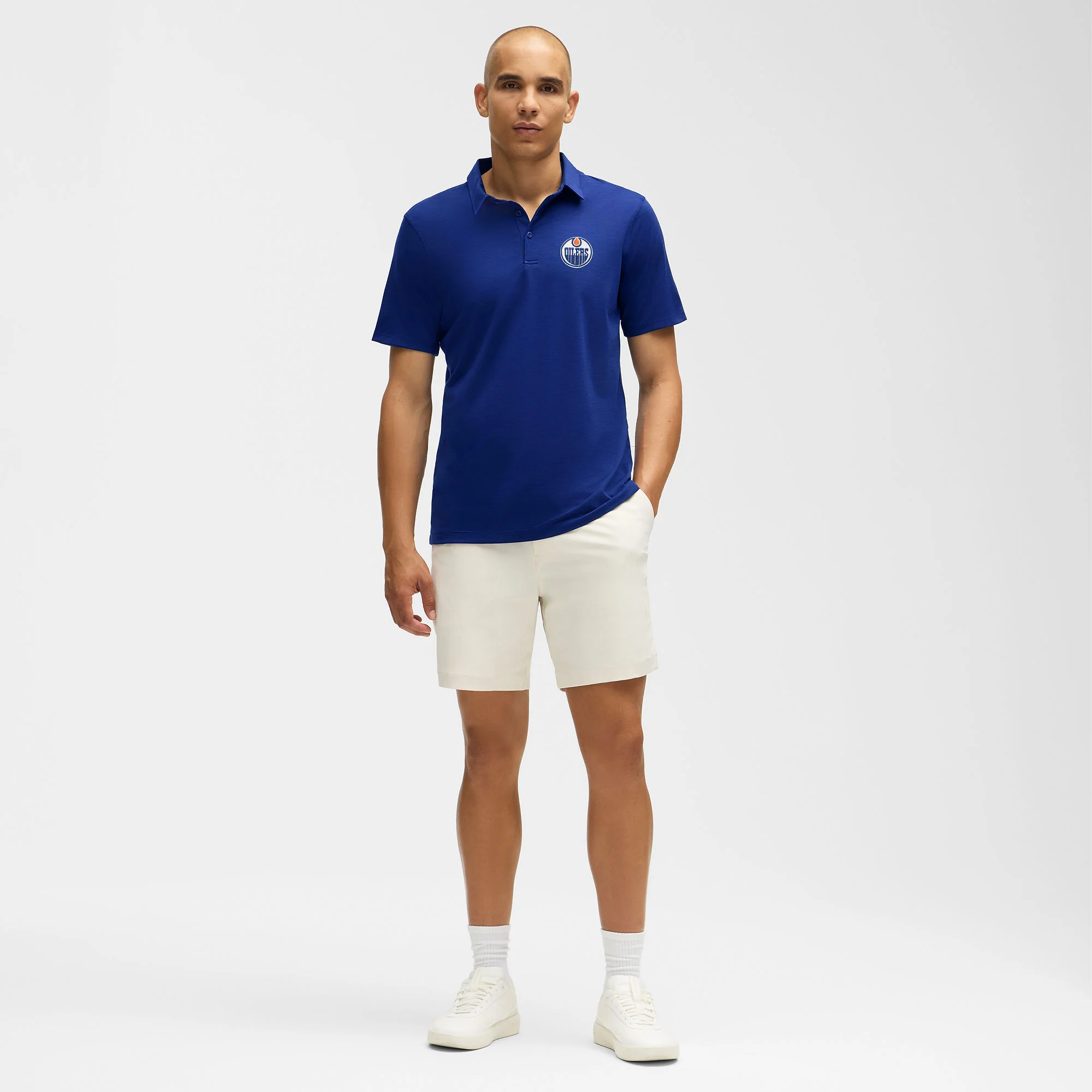 Edmonton Oilers lululemon Larkspur Blue Evolution Polo - Image 3