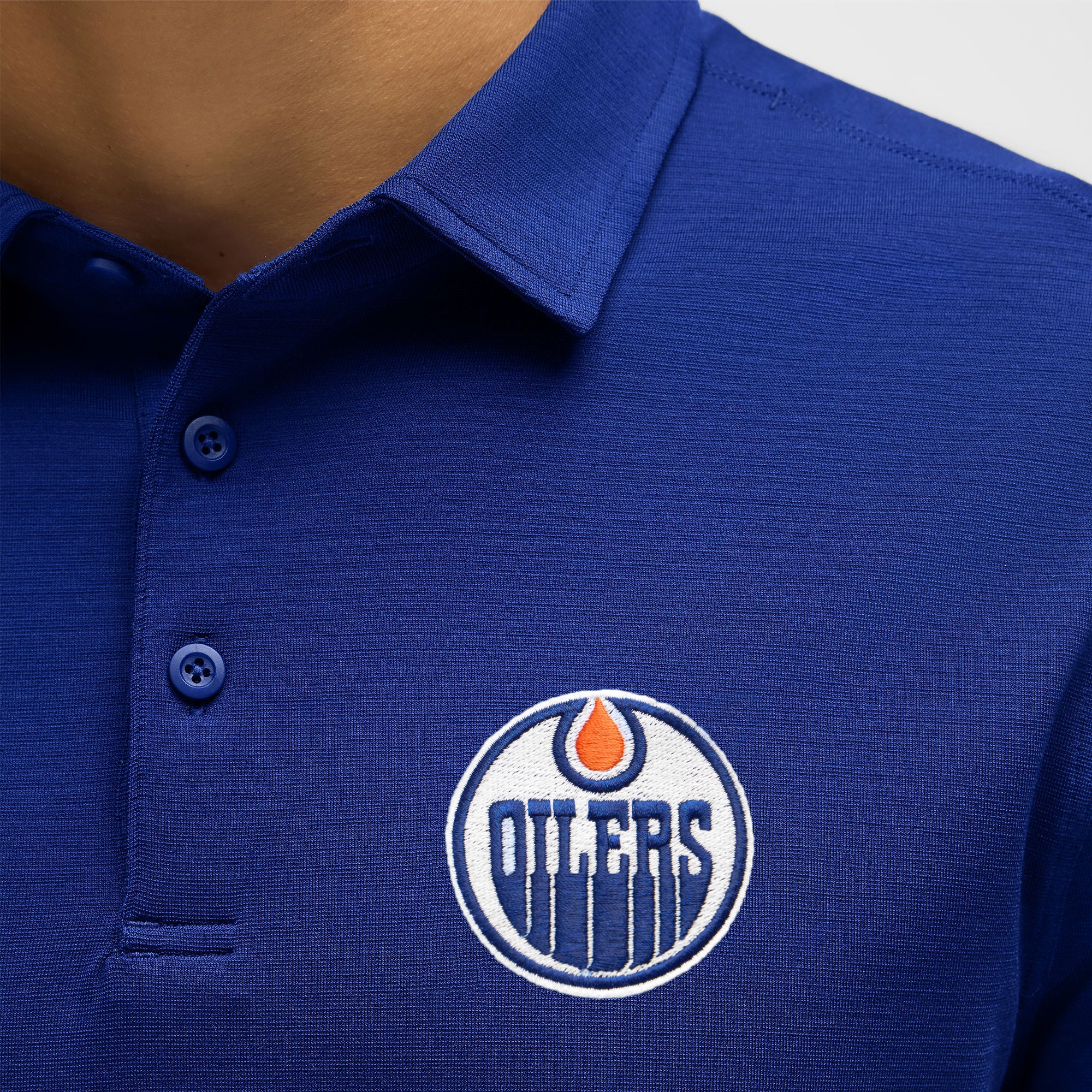Edmonton Oilers lululemon Larkspur Blue Evolution Polo - Image 4
