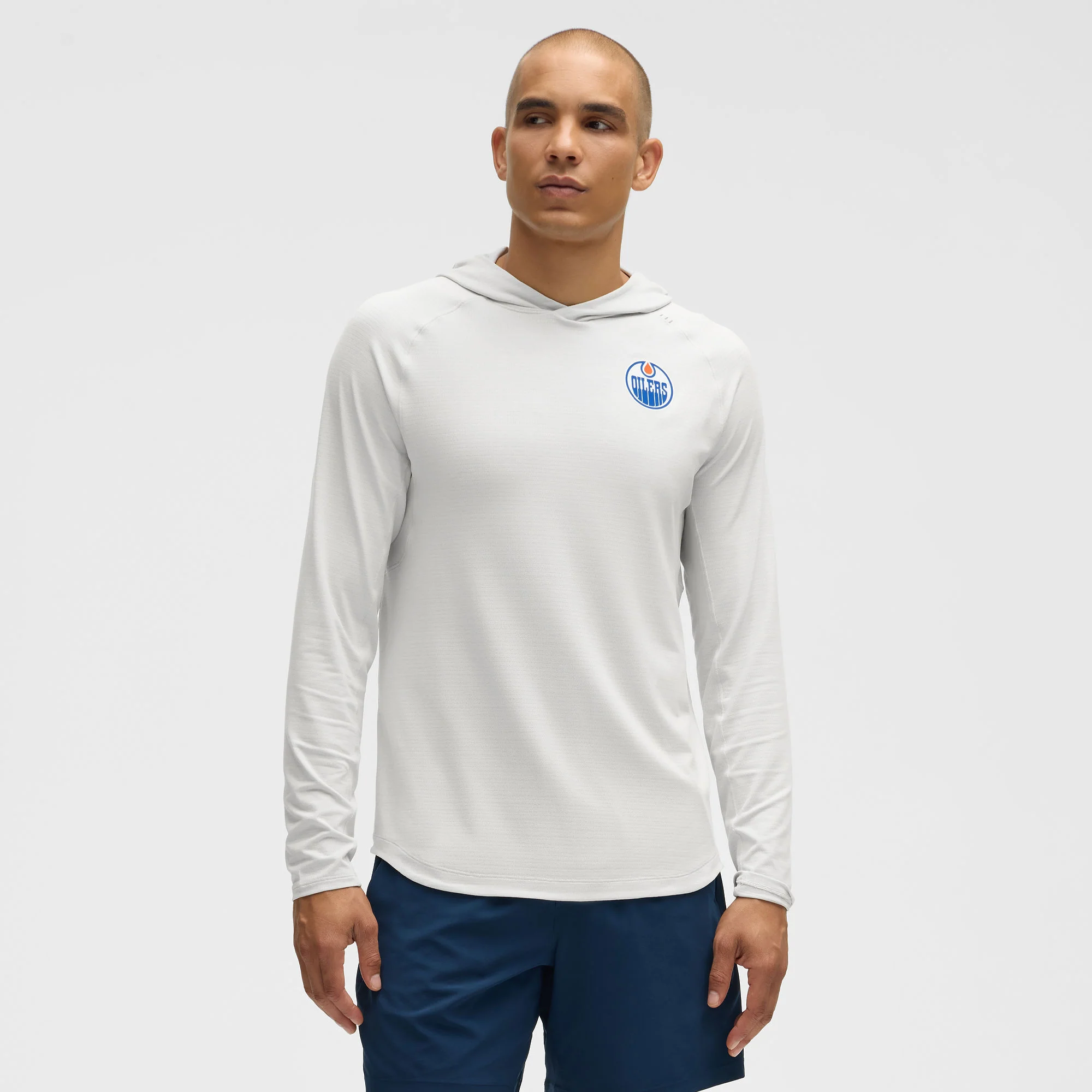 Edmonton Oilers lululemon License to Train Grey Hoodie