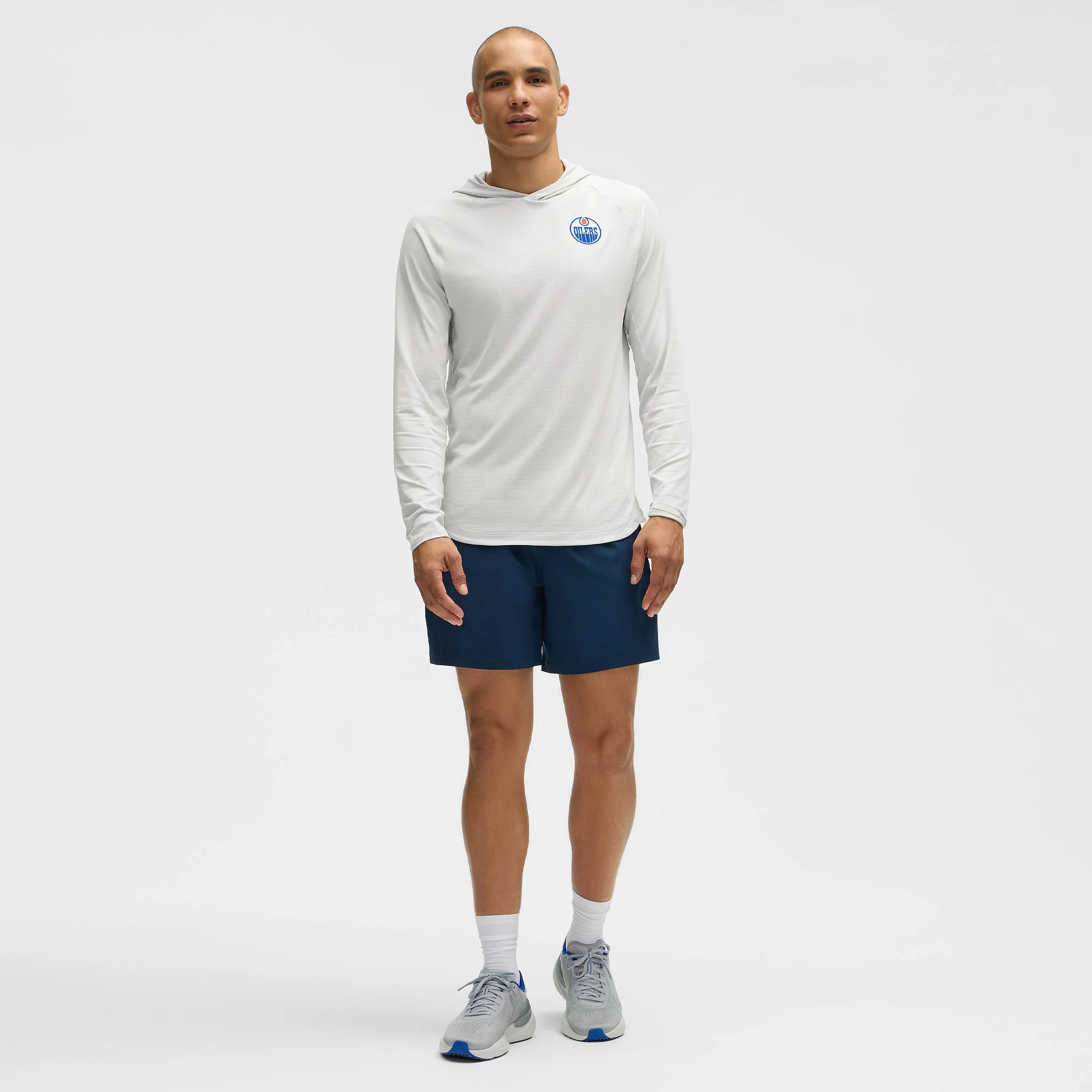 Edmonton Oilers lululemon License to Train Grey Hoodie - Image 3