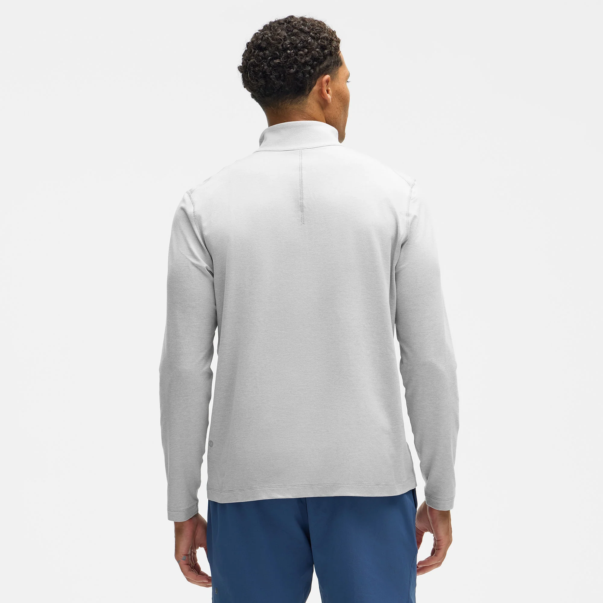Edmonton Oilers lululemon Soft Jersey Vapor Grey Half-Zip Sweatshirt - Image 2