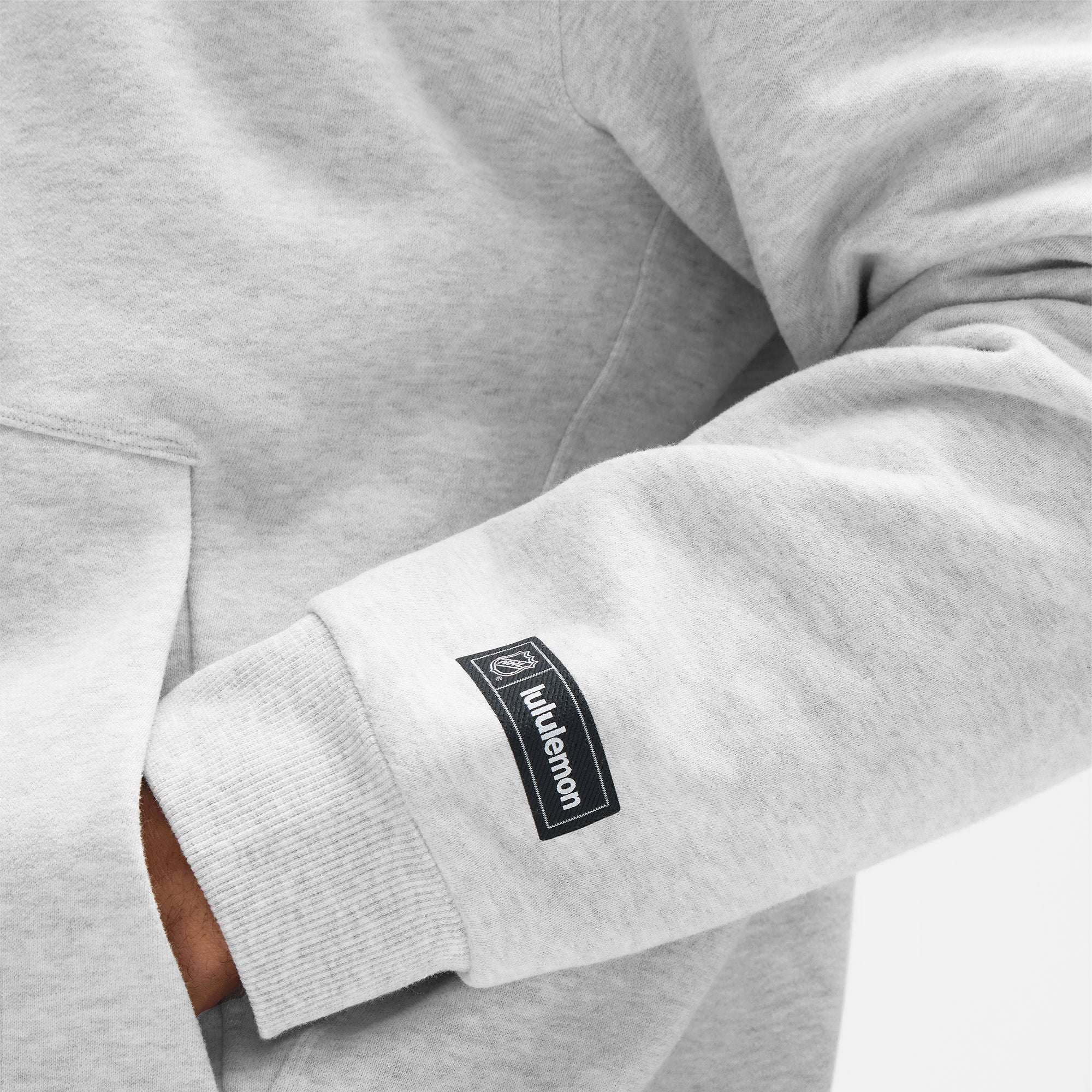 Edmonton Oilers lululemon Steady State Full-Zip Grey Hoodie - Image 6