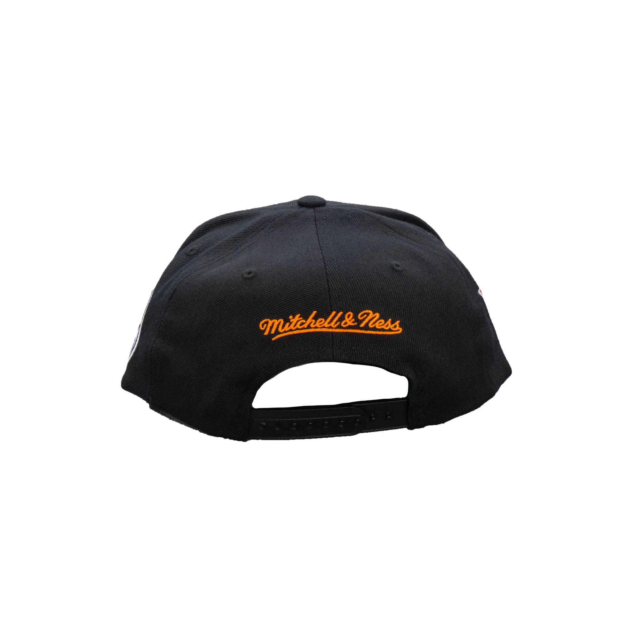 Edmonton Oilers Mitchell & Ness Black Triple Play Snapback Hat - Image 2