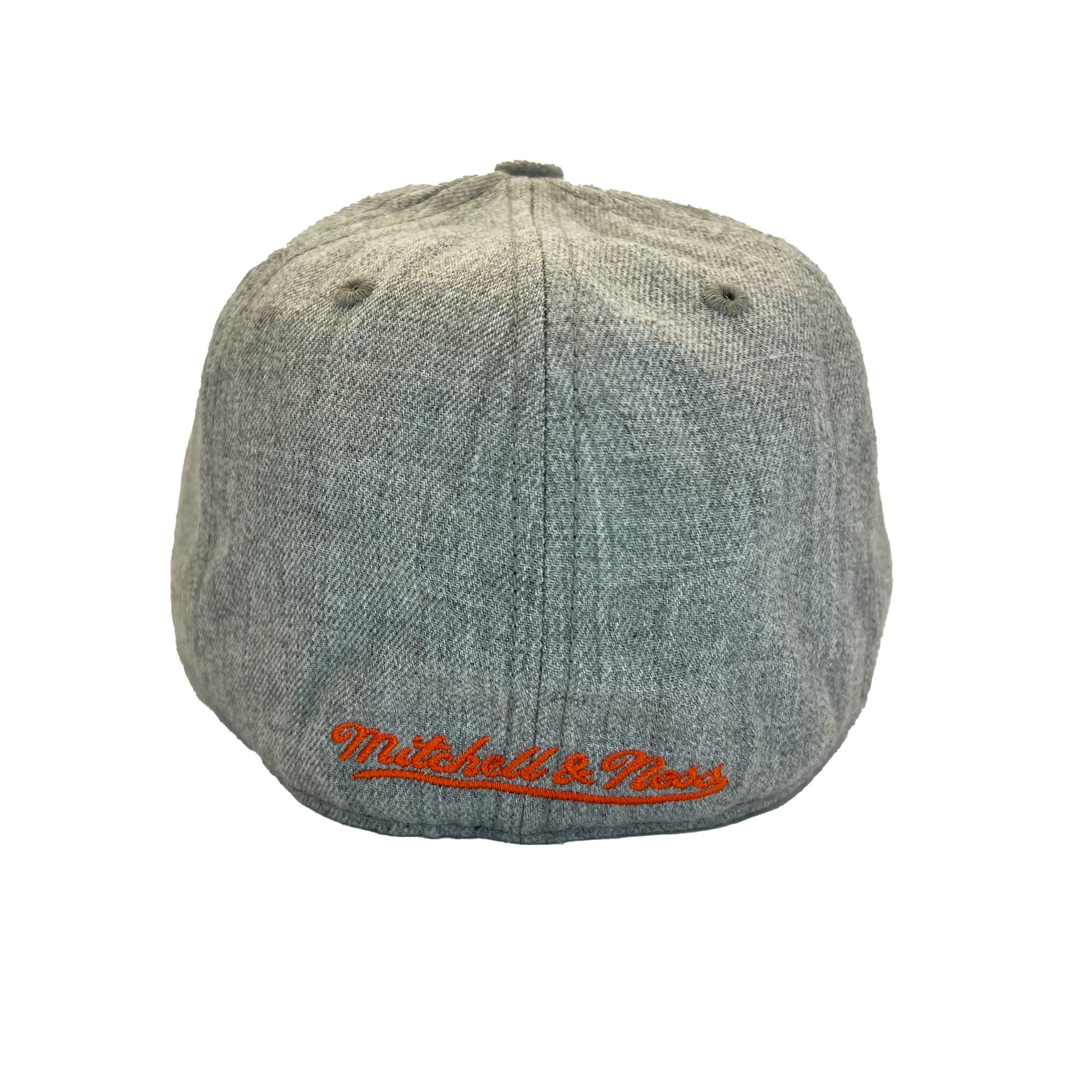 Edmonton Oilers Mitchell & Ness Grey Heater Fitted Hat - Image 4