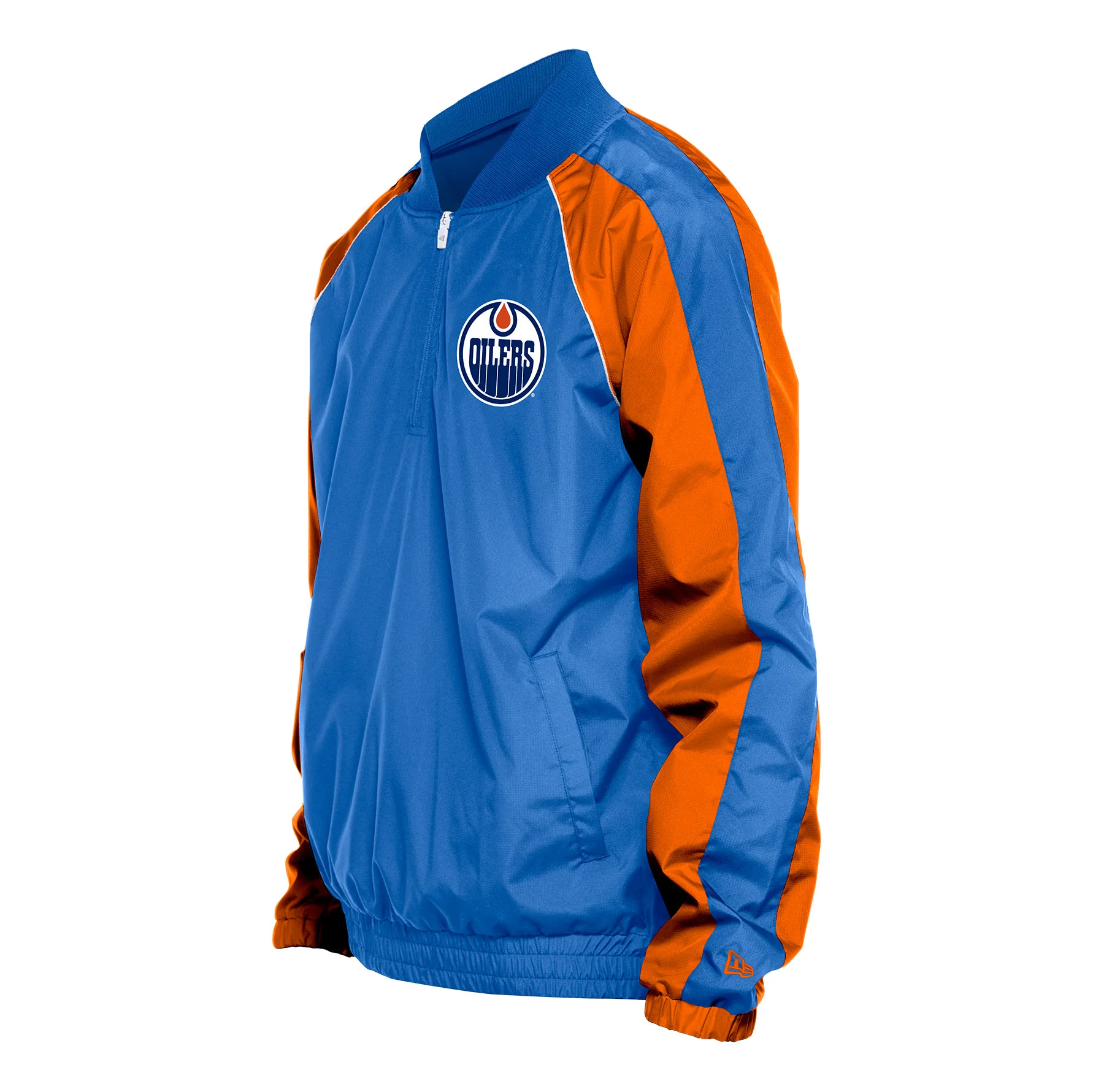 Edmonton Oilers New Era 1954 Royal Quarter-Zip Windbreaker Jacket - Image 3