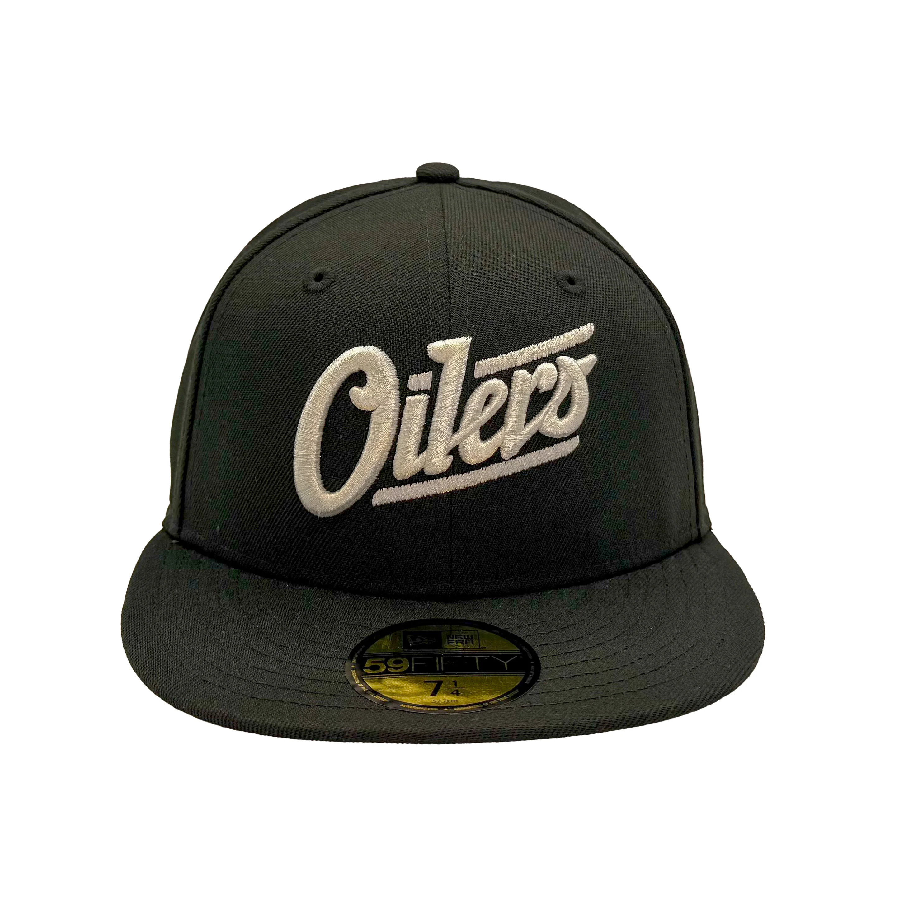 Edmonton Oilers New Era Black 59FIFTY Alternate Logo Fitted Hat - Image 3