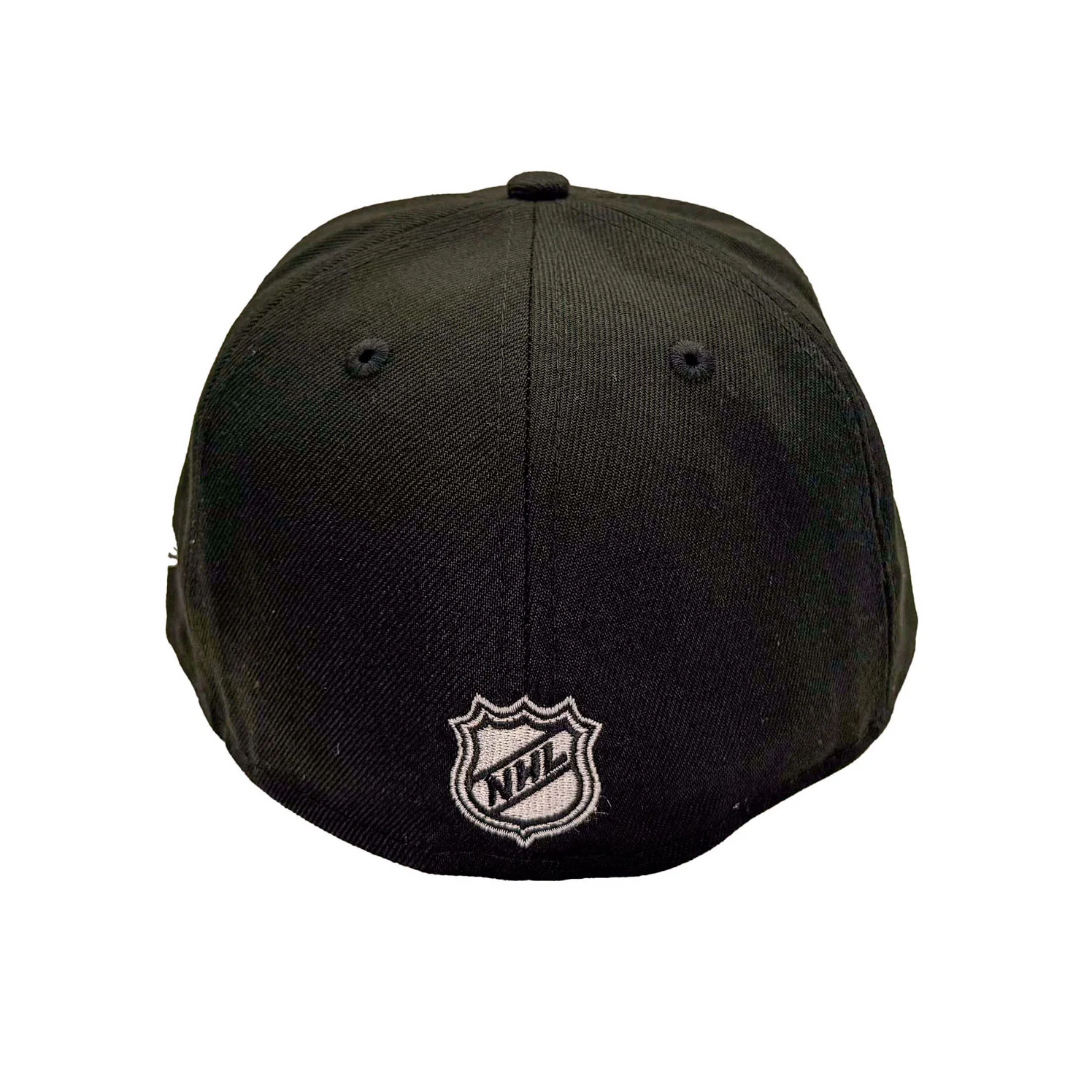 Edmonton Oilers New Era Black 59FIFTY Fitted Hat - Black/White Logo - Image 2