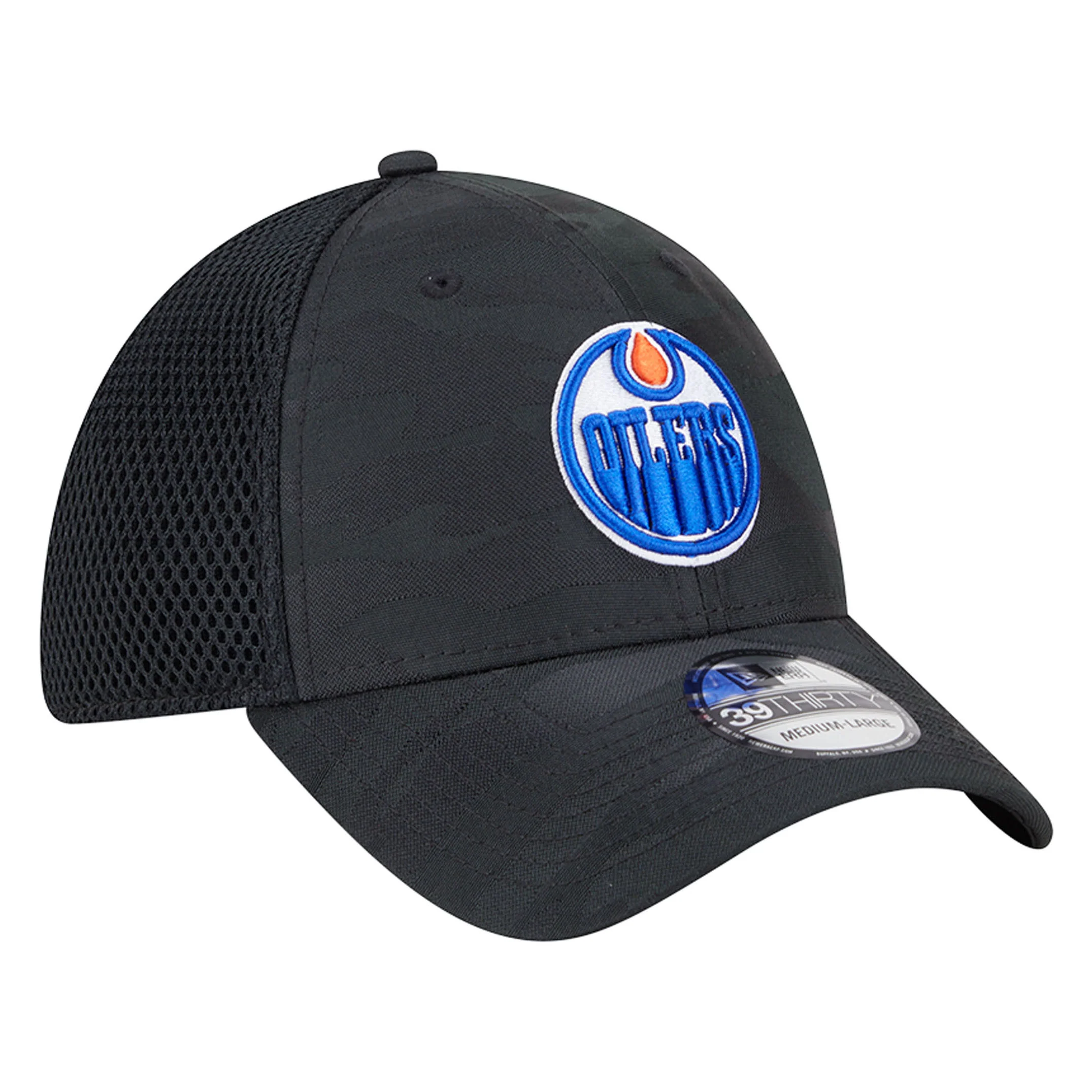 Edmonton Oilers New Era Black Camo 39THIRTY Flex Hat - Image 5