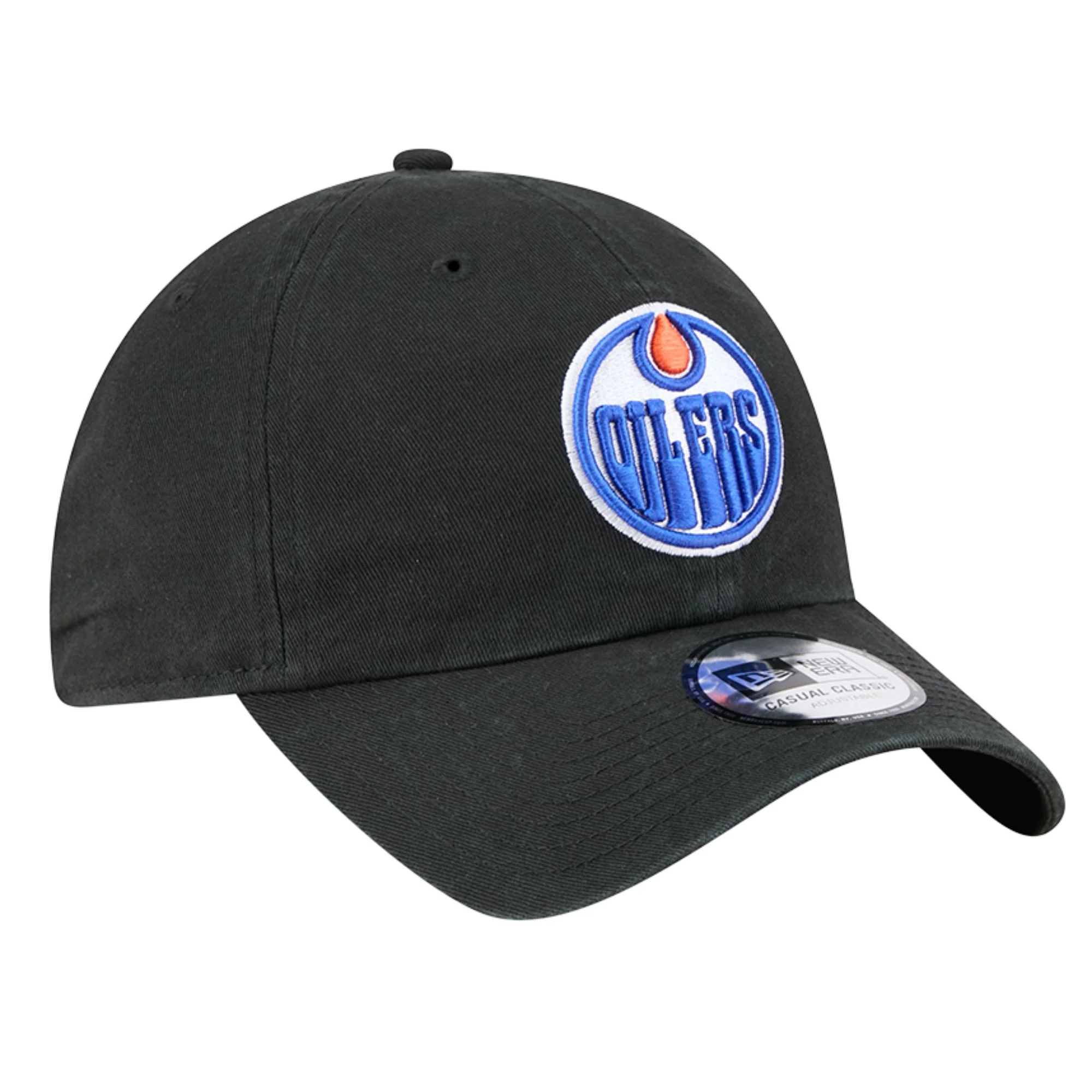 Edmonton Oilers New Era Black Casual Classic Adjustable Hat - Image 4