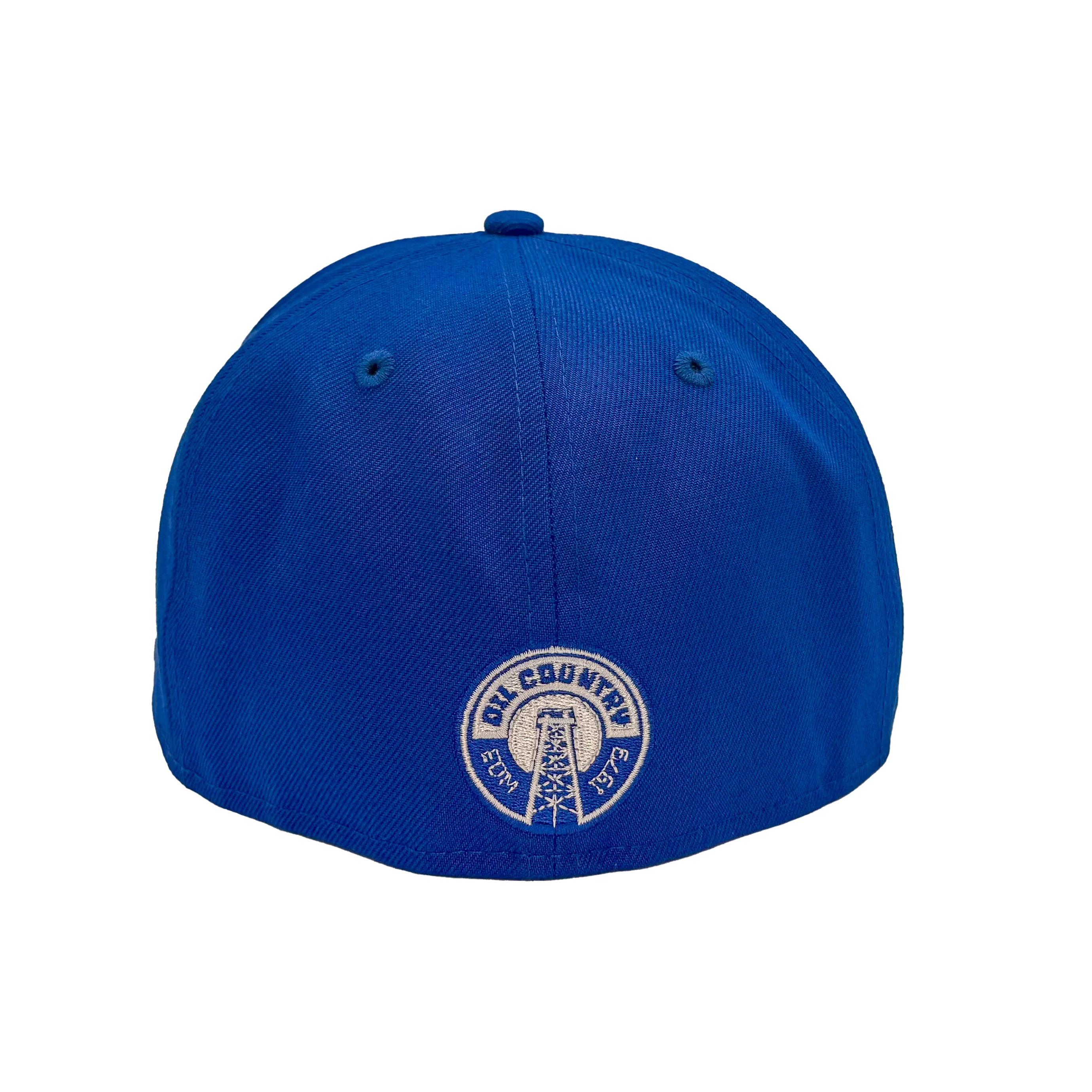 Edmonton Oilers New Era Blue 59FIFTY Alternate Logo Fitted Hat - White Logo - Image 2