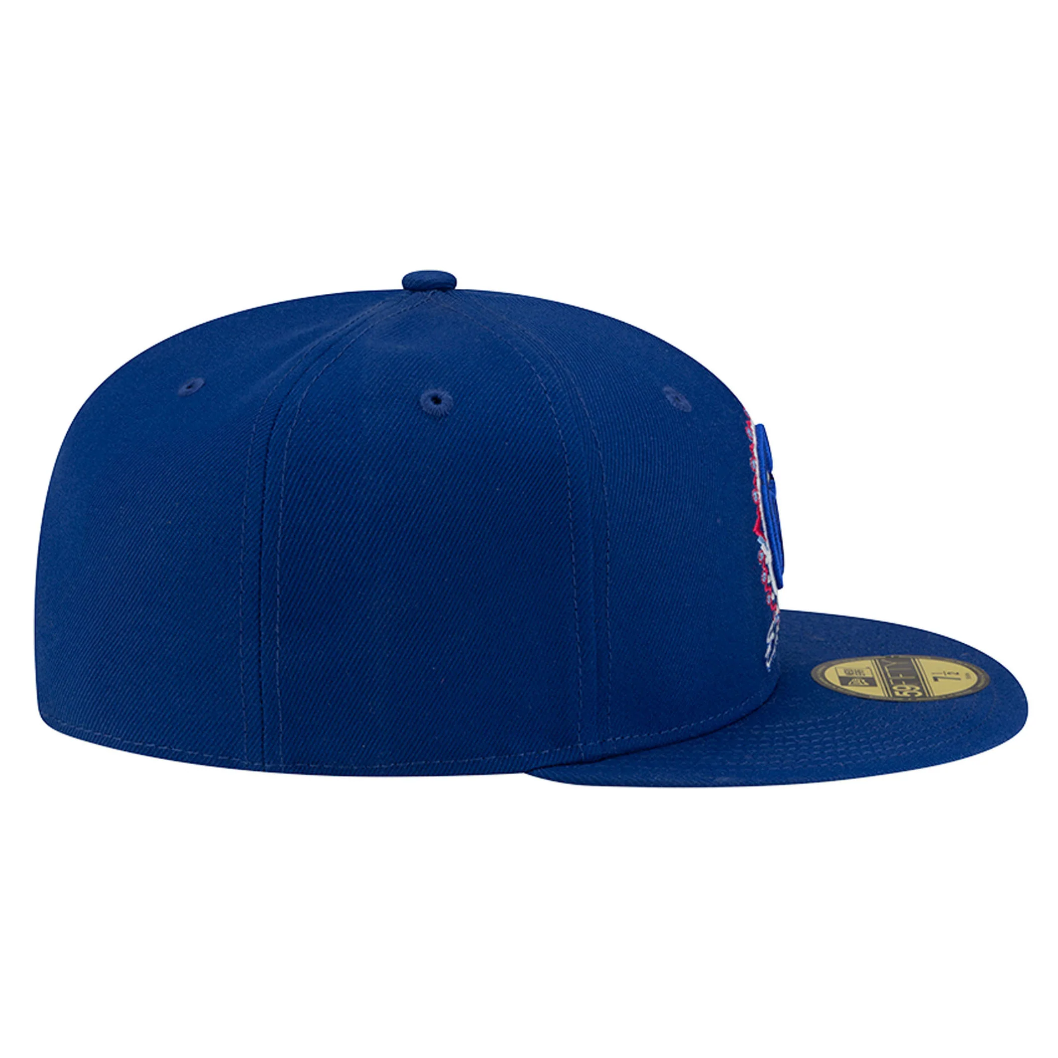 Edmonton Oilers New Era Blue 59FIFTY Trend Glow Graphic Fitted Hat - Image 6