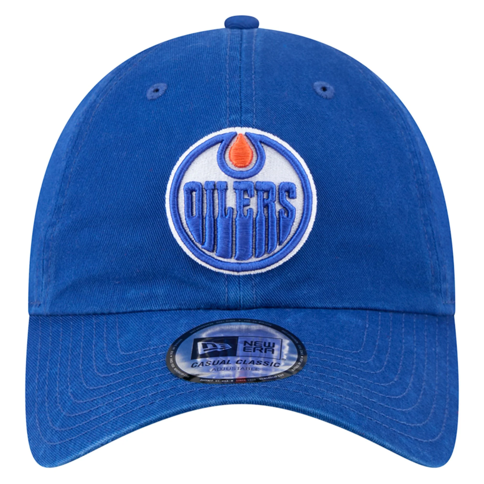Edmonton Oilers New Era Blue Casual Classic Adjustable Hat - Image 3