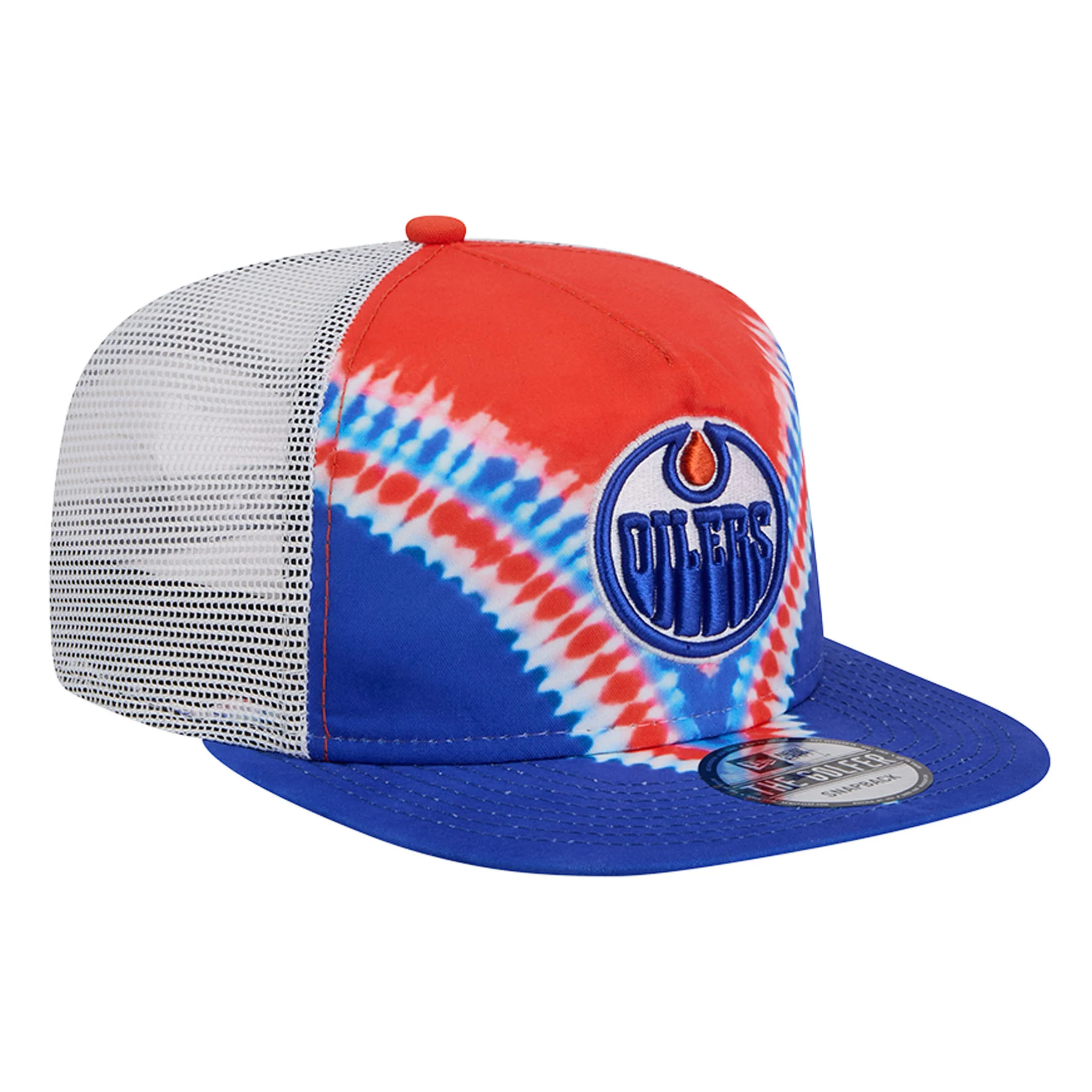 Edmonton Oilers New Era Blue Dye GOLFER Snapback Hat - Image 3