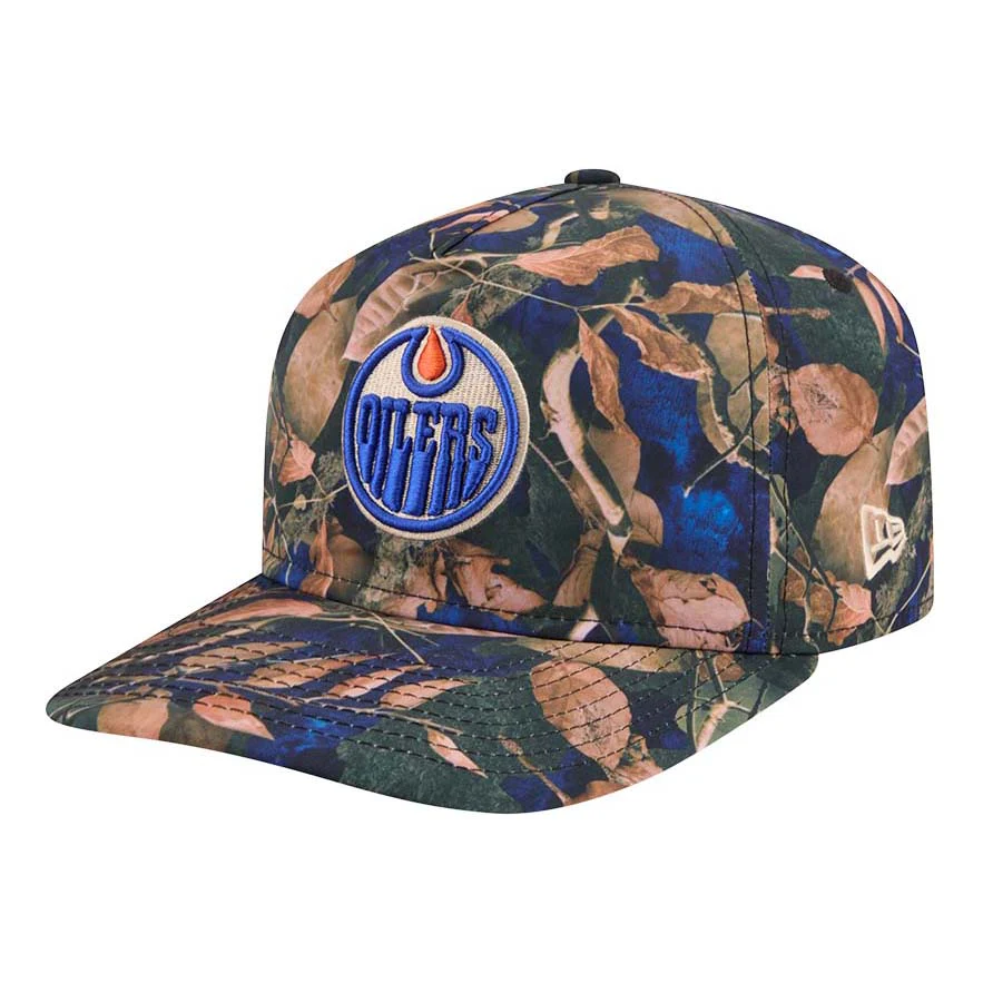 Edmonton Oilers New Era Blue Leaves 19TWENTY Snapback Hat