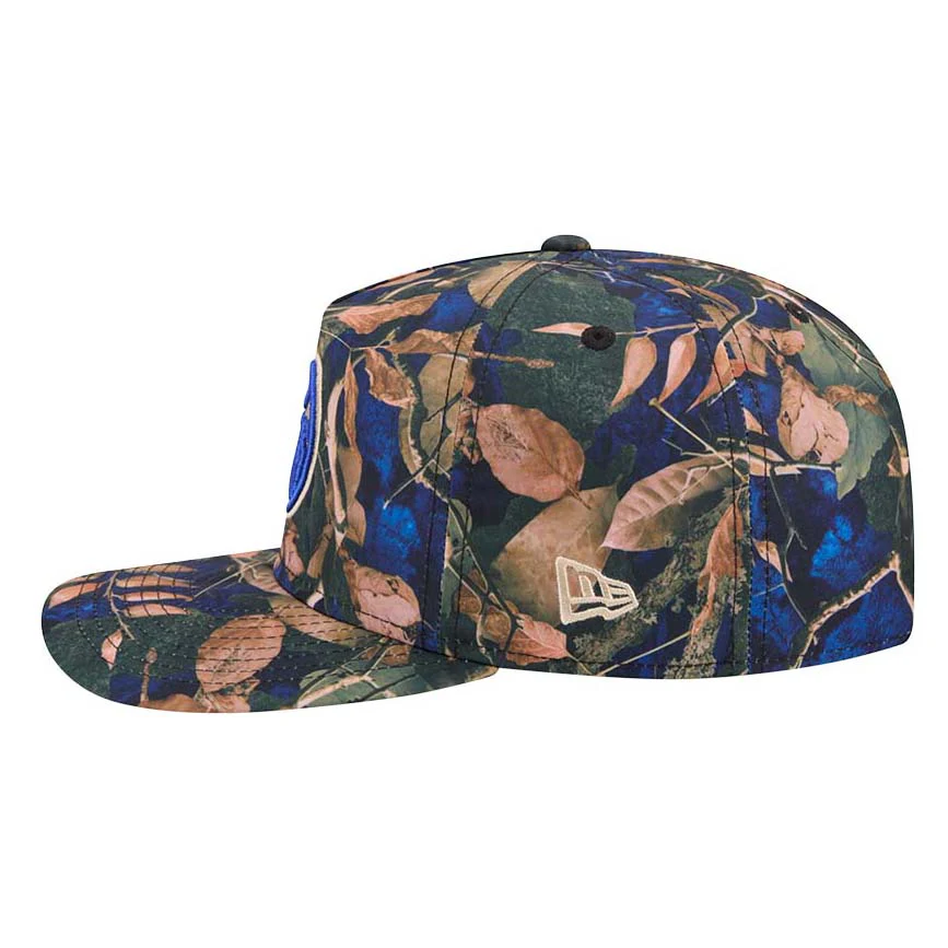 Edmonton Oilers New Era Blue Leaves 19TWENTY Snapback Hat - Image 4