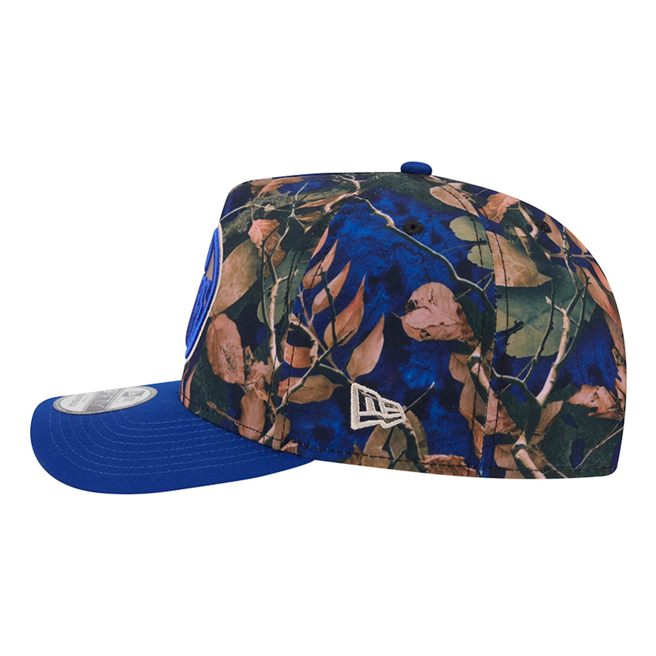 Edmonton Oilers New Era Blue Leaves 9FIFTY A-Frame Snapback Hat - Image 5