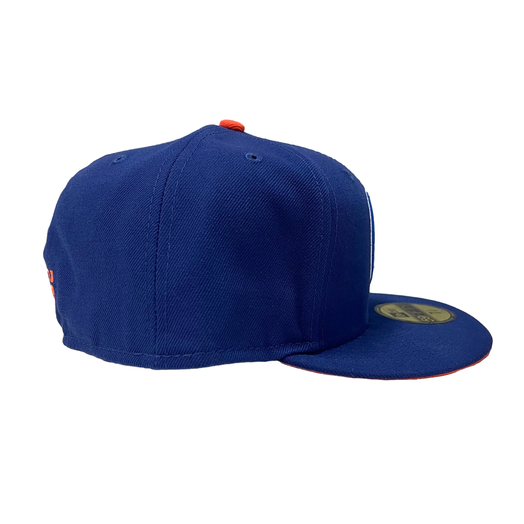 Edmonton Oilers New Era Royal Blue 59FIFTY Fitted Logo Hat - Image 3