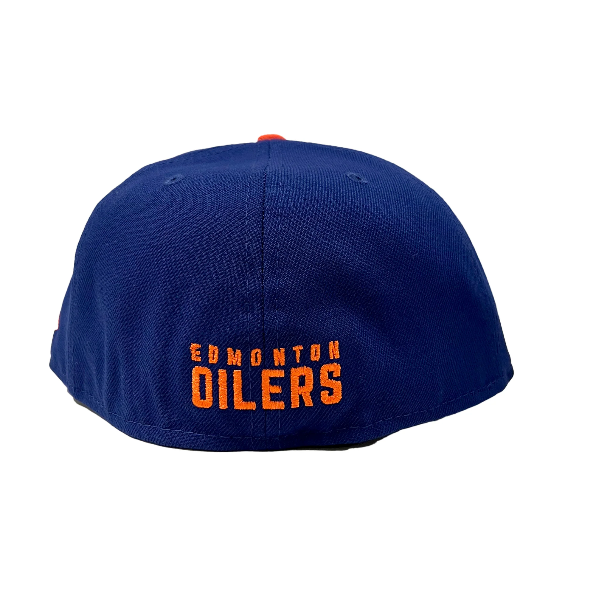 Edmonton Oilers New Era Royal Blue 59FIFTY Fitted Logo Hat - Image 4