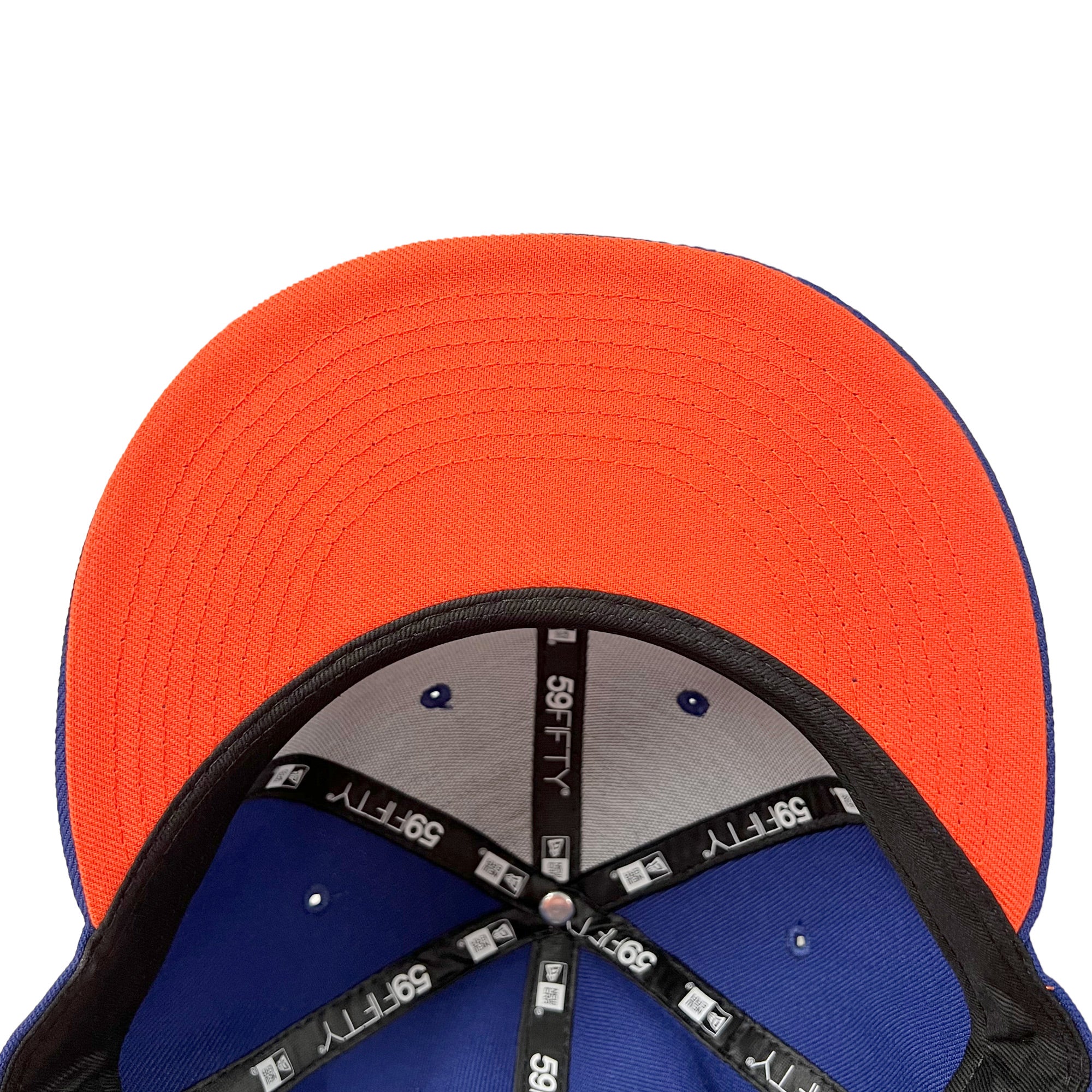 Edmonton Oilers New Era Royal Blue 59FIFTY Fitted Logo Hat - Image 6