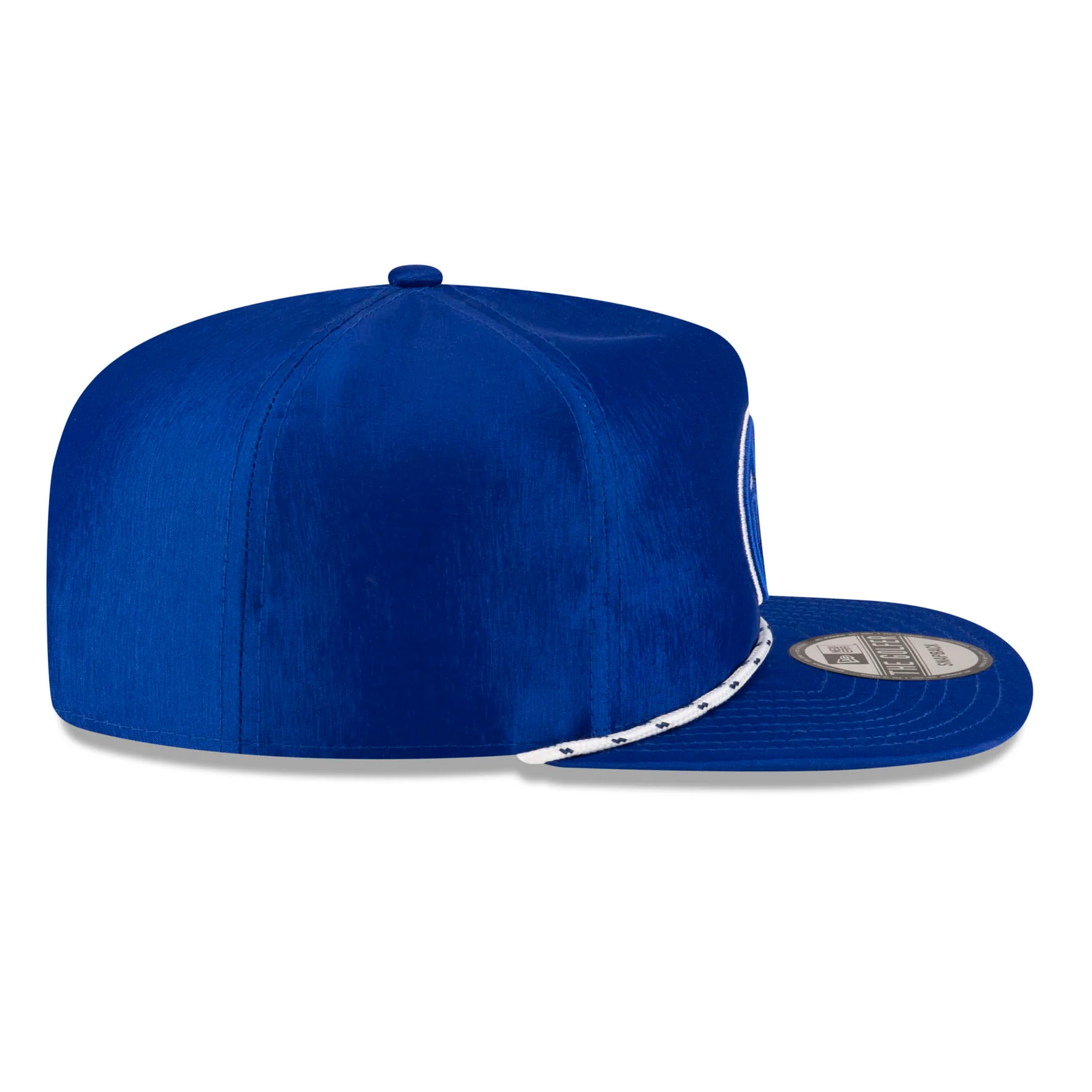 Edmonton Oilers New Era Blue Nylon Rope Throwback GOLFER Snapback Hat - Image 6