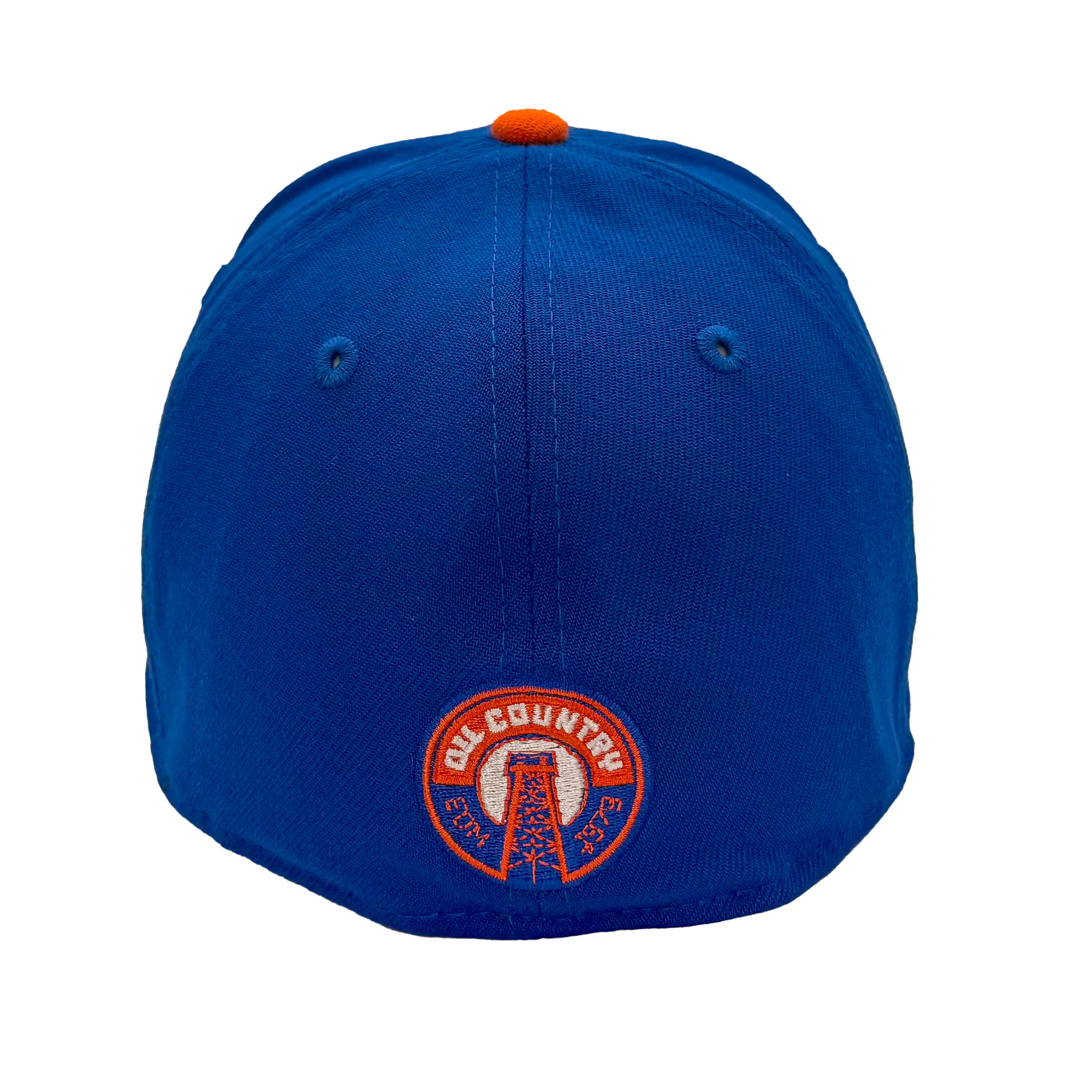 Edmonton Oilers New Era Blue & Orange Alternate Logo 39THIRTY Flex Hat - Image 2