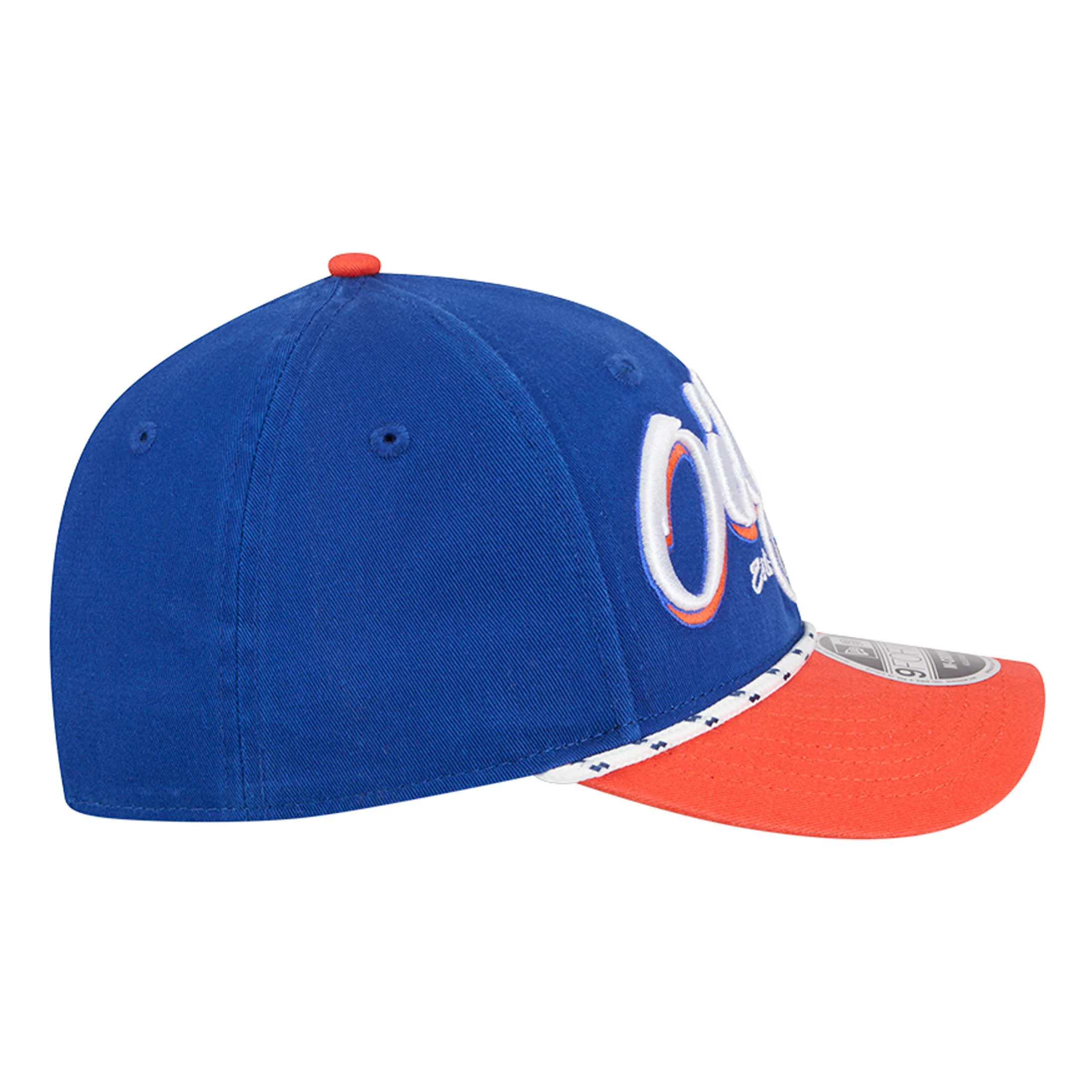 Edmonton Oilers New Era Blue & Orange Team Loyal 9FORTY M-Crown Snapback Hat - Image 6