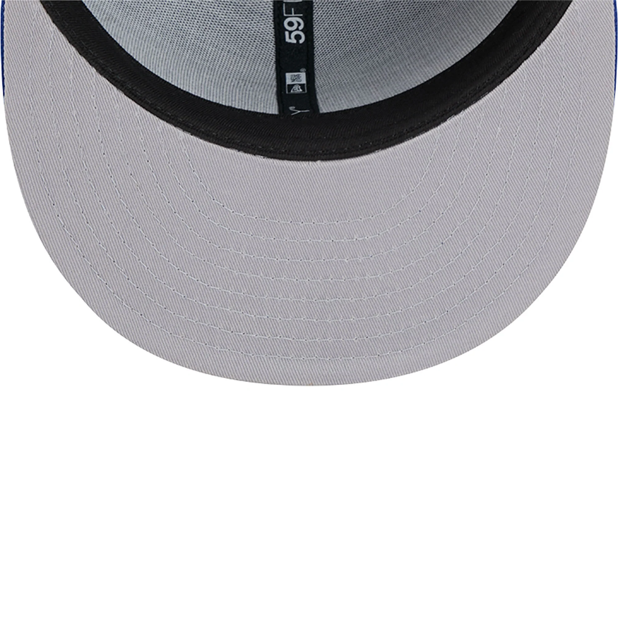 Edmonton Oilers New Era Blue Script Sided 59FIFTY Fitted Logo Hat - Image 7