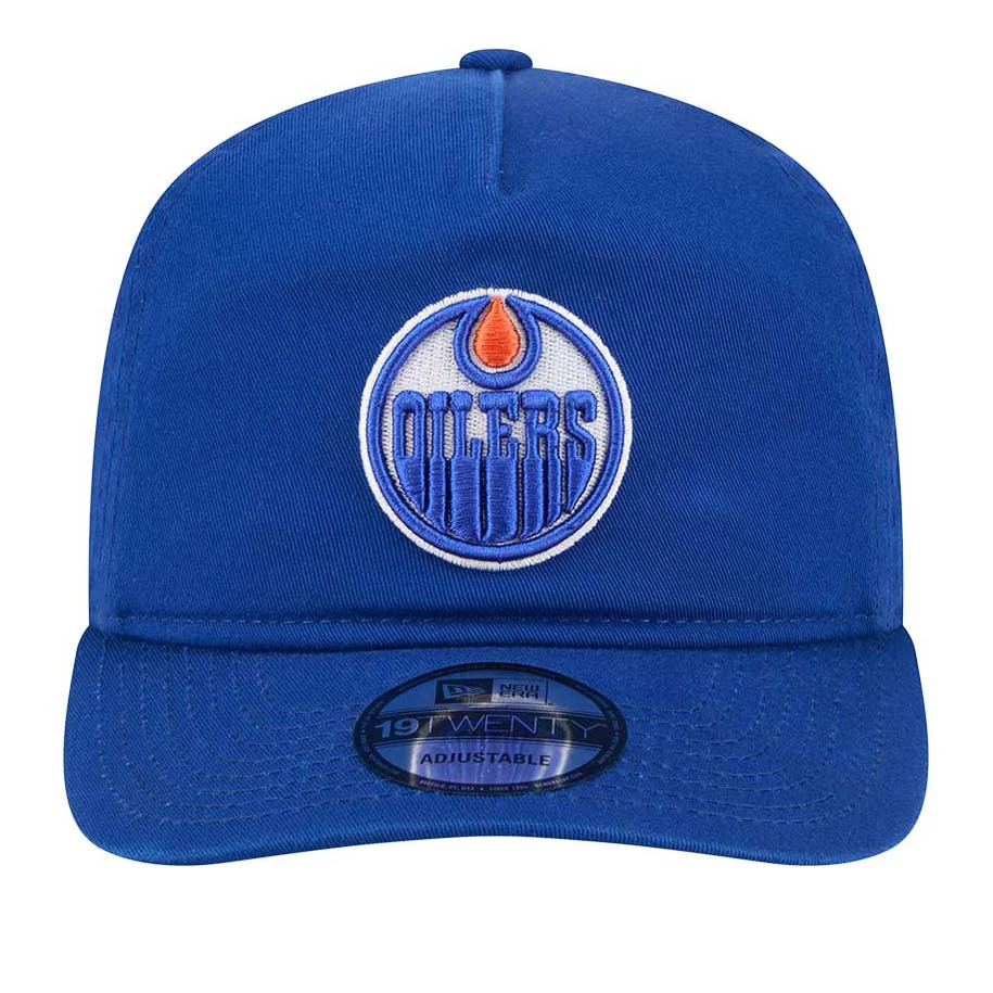 Edmonton Oilers New Era Blue Team 19TWENTY Snapback Hat - Image 4