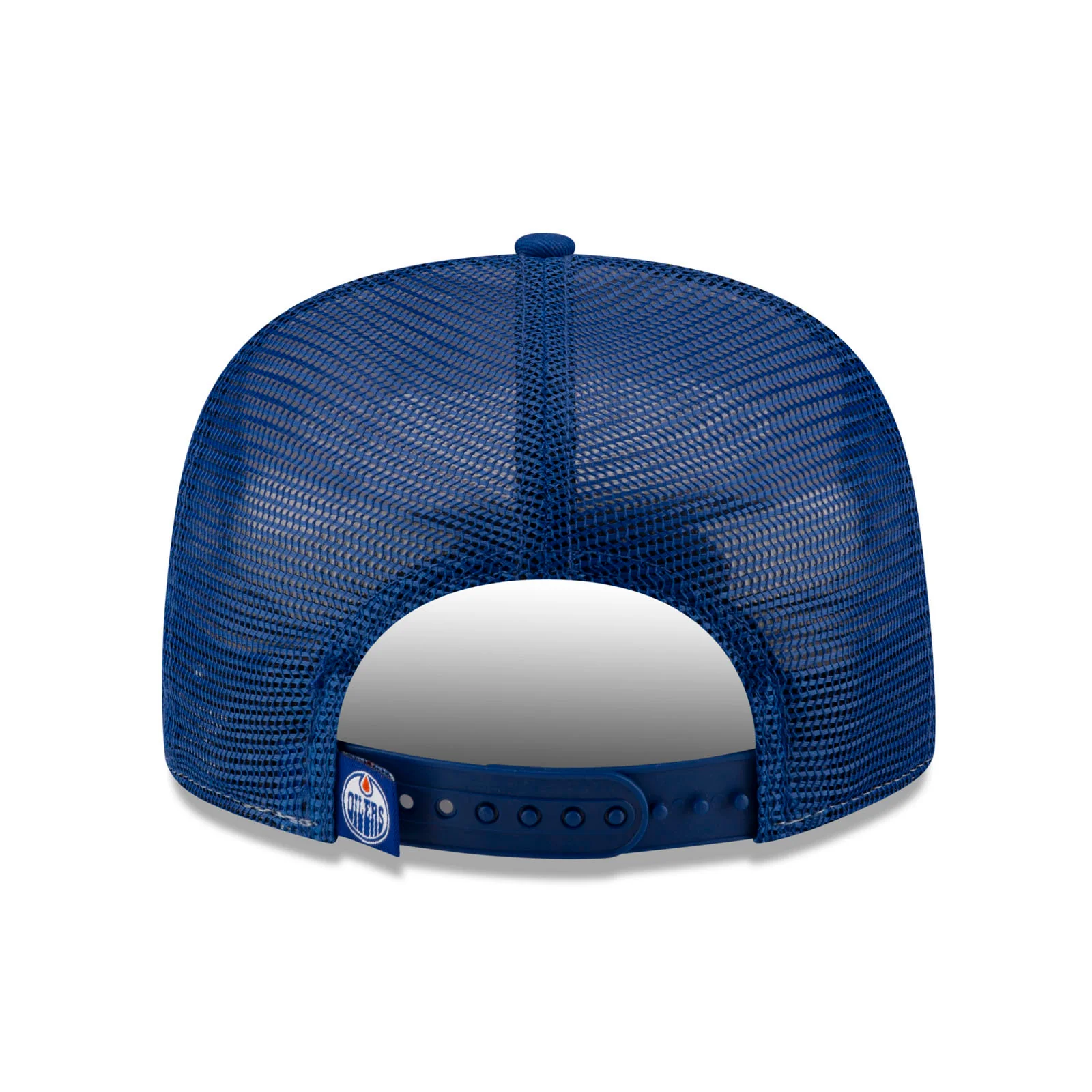 Edmonton Oilers New Era Blue & White Distressed Throwback 9FIFTY A-Frame Snapback Hat - Image 5
