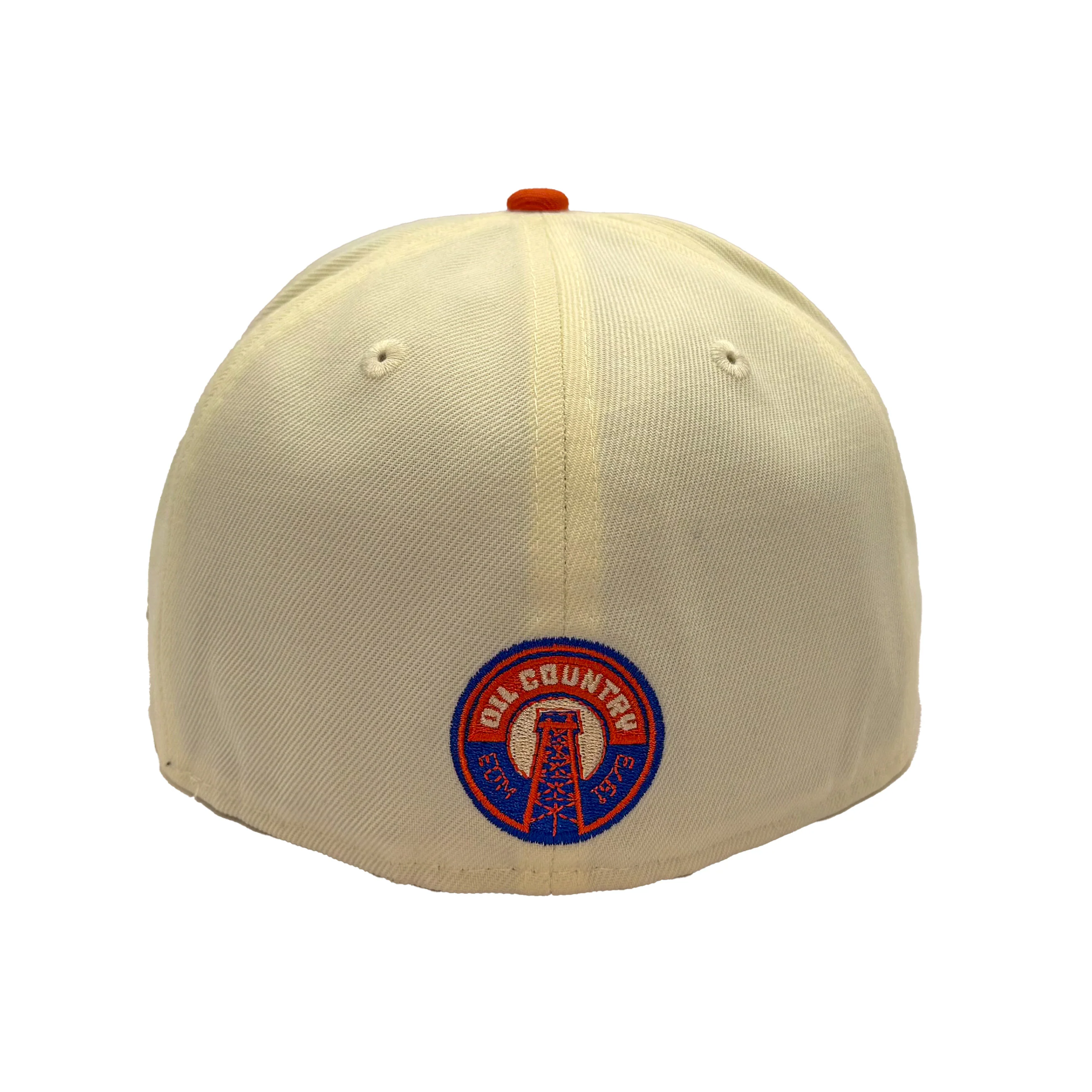 Edmonton Oilers New Era Chrome & Orange 59FIFTY Alternate Logo Fitted Hat - Image 2