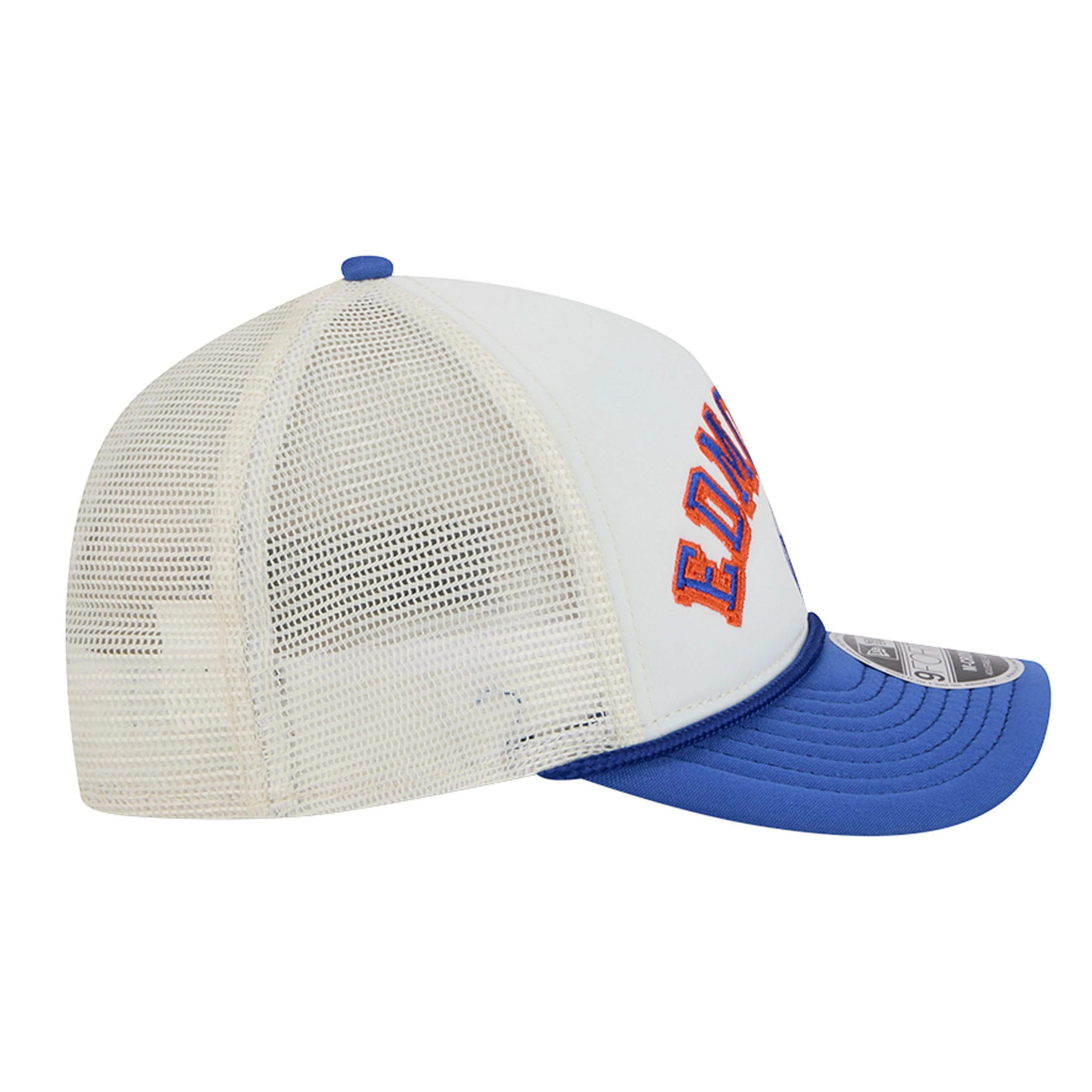 Edmonton Oilers New Era Chrome Rope 9FORTY A-Frame Snapback Hat - Image 6