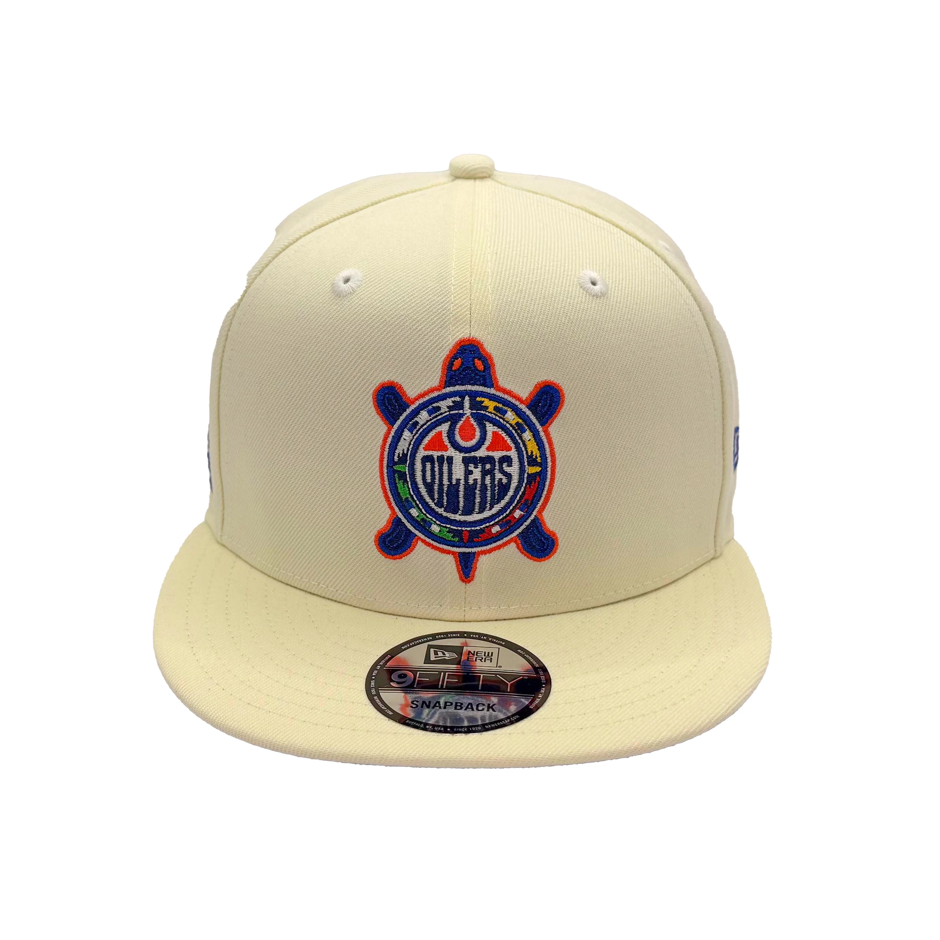 Edmonton Oilers New Era Chrome Turtle Island 9FIFTY Snapback Hat - Image 4