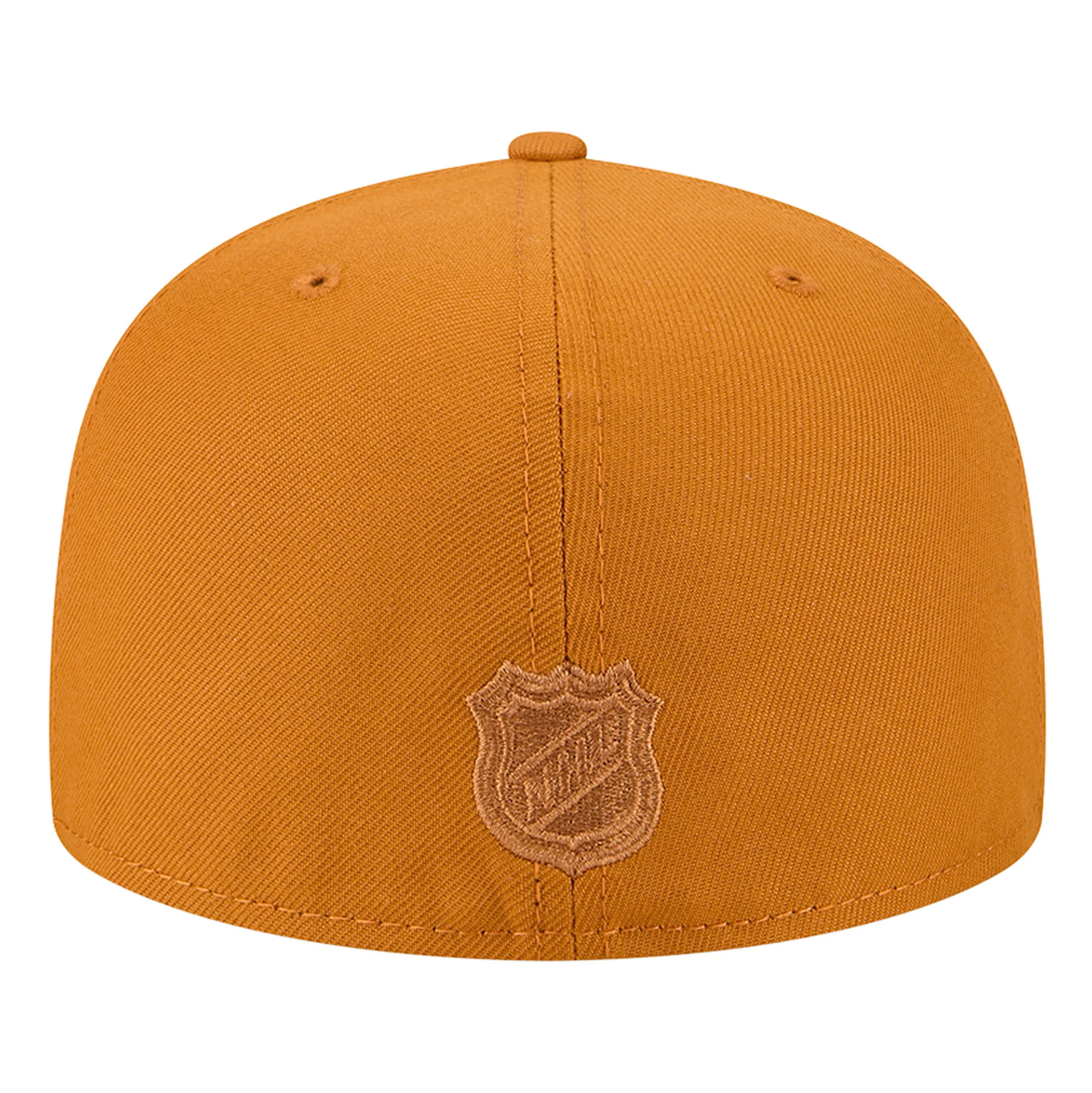 Edmonton Oilers New Era Color Pack Burnt Orange 59FIFTY A-Frame Fitted Hat - Image 2