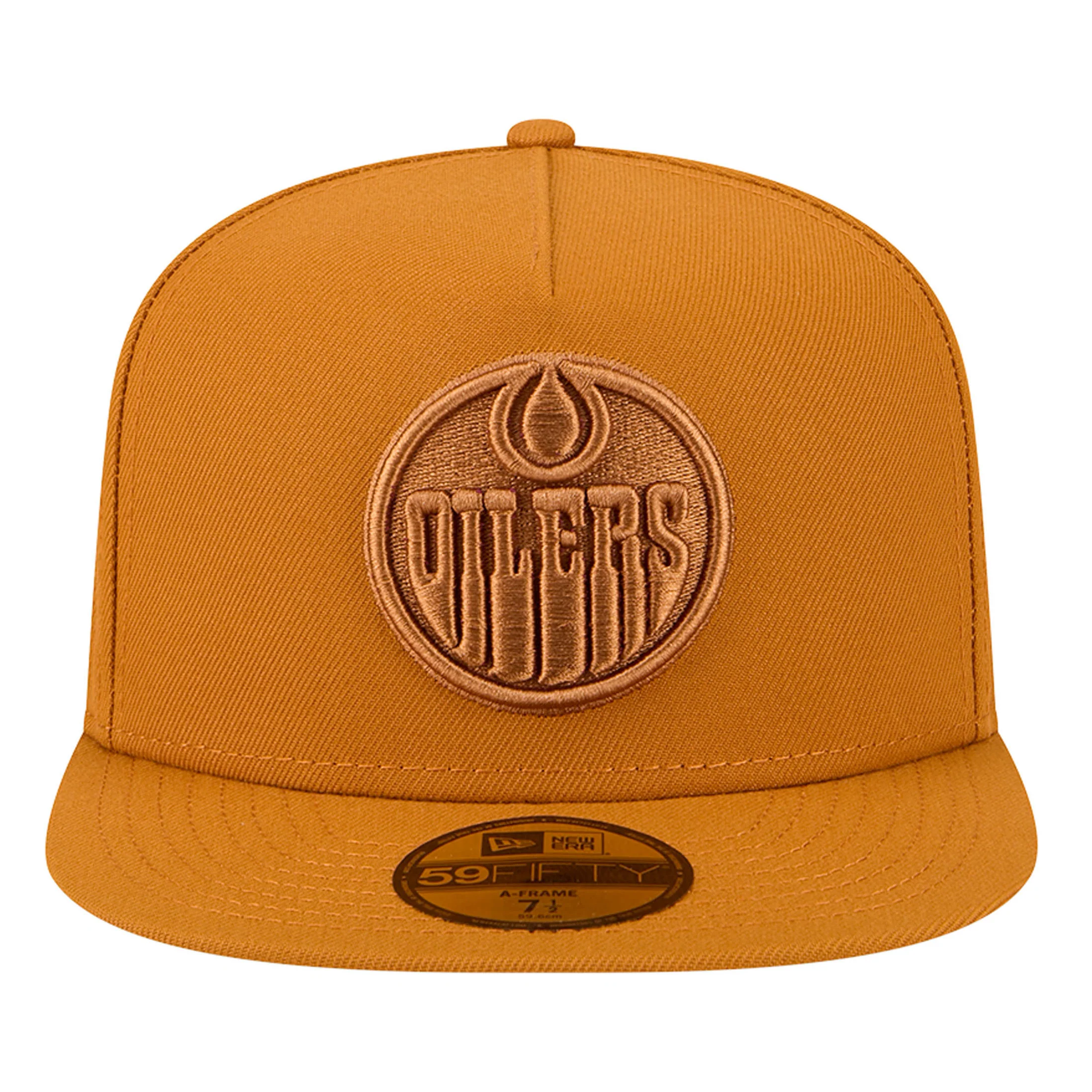Edmonton Oilers New Era Color Pack Burnt Orange 59FIFTY A-Frame Fitted Hat - Image 3