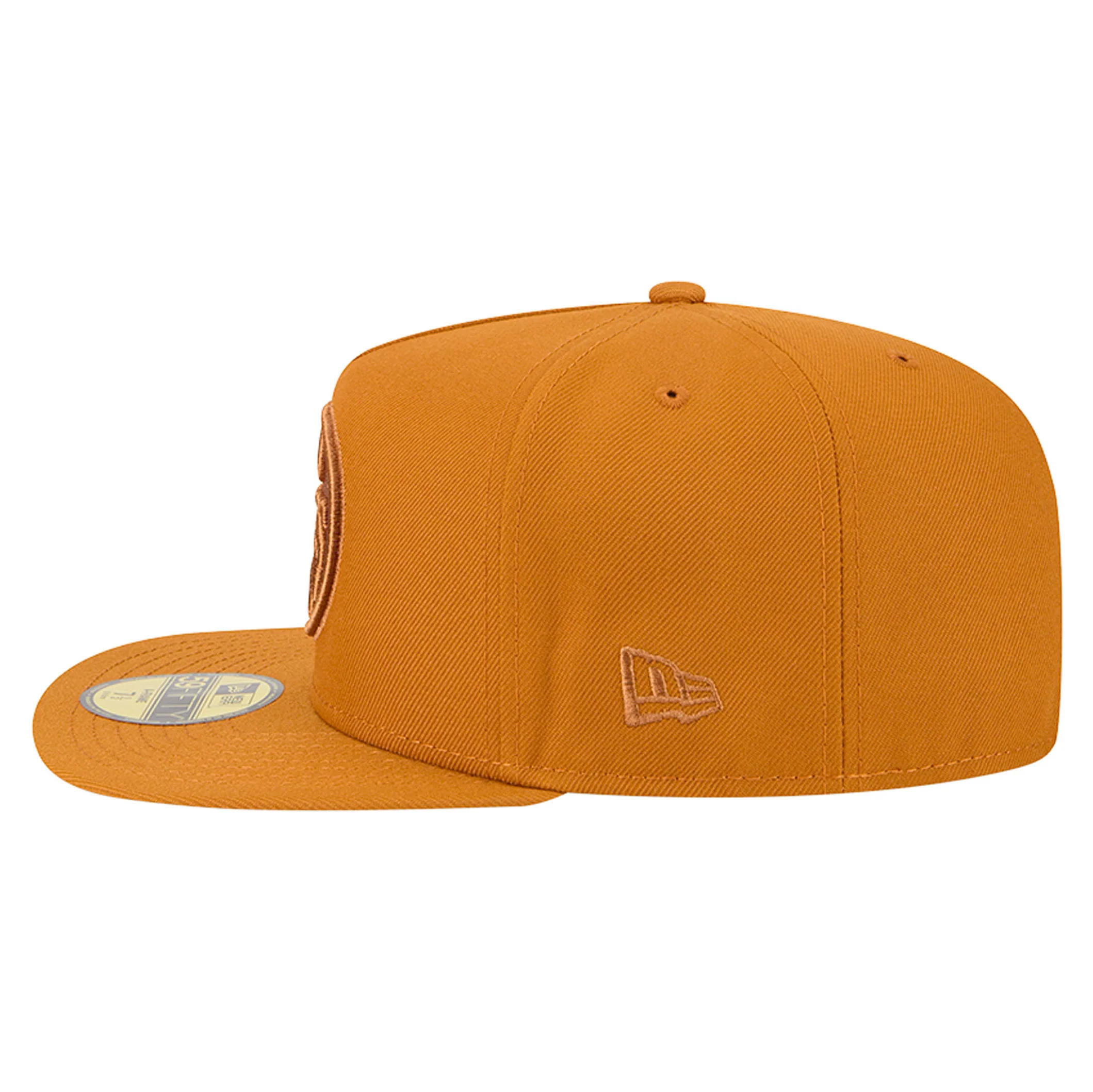 Edmonton Oilers New Era Color Pack Burnt Orange 59FIFTY A-Frame Fitted Hat - Image 5