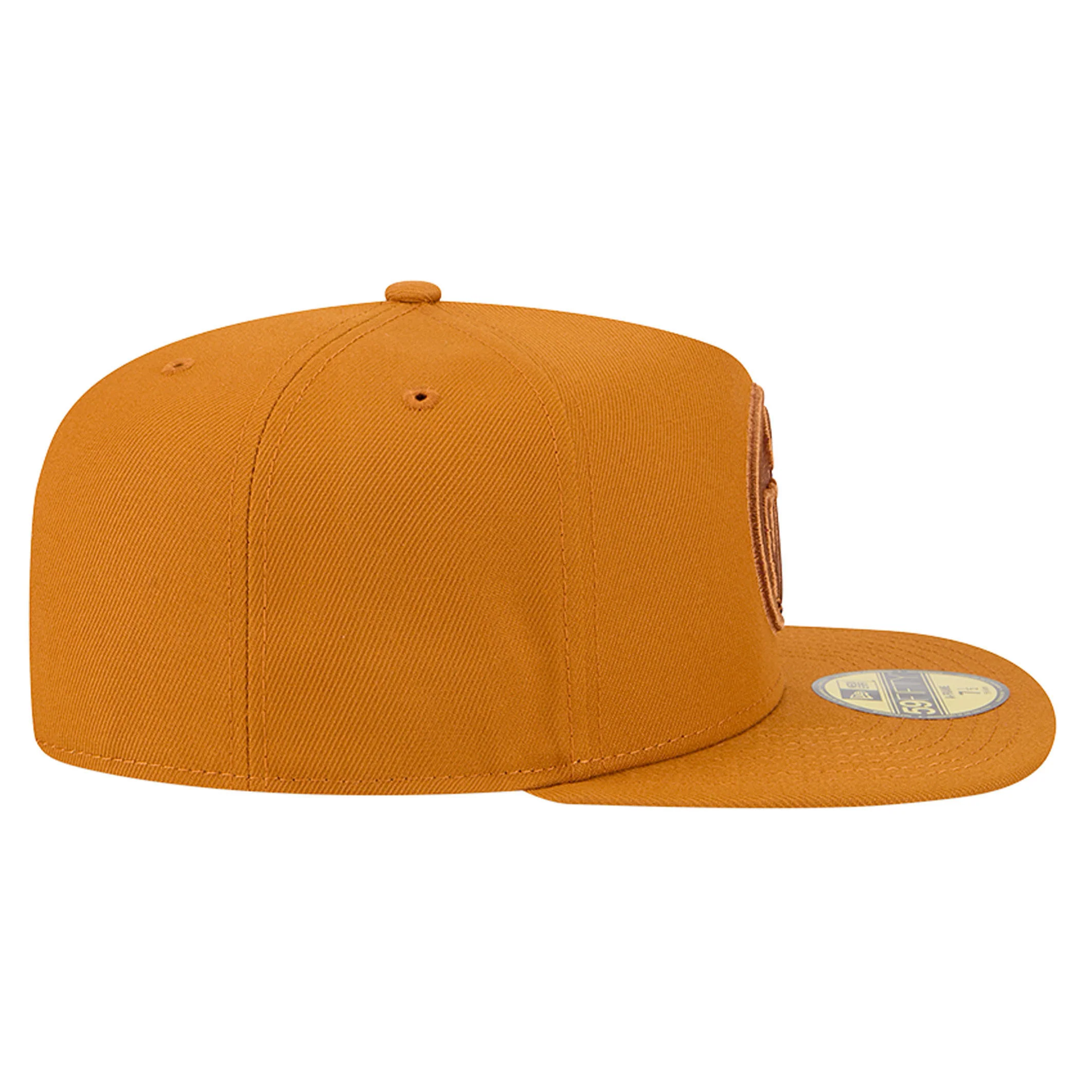 Edmonton Oilers New Era Color Pack Burnt Orange 59FIFTY A-Frame Fitted Hat - Image 6