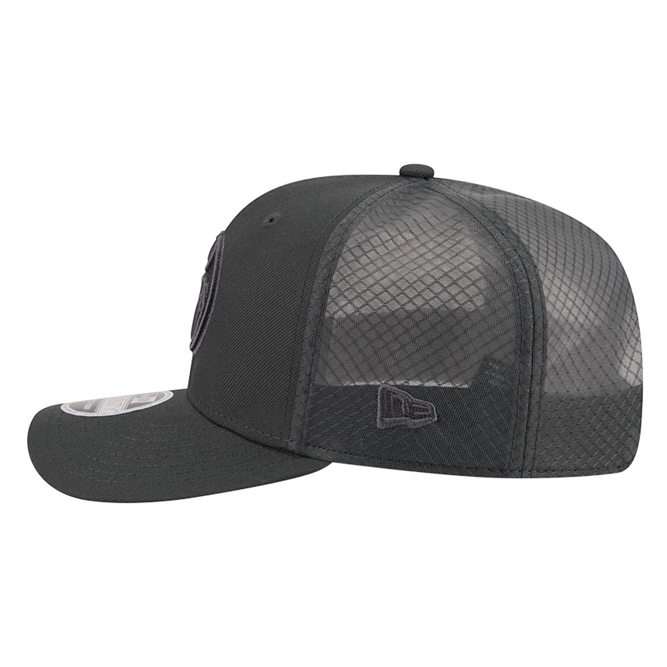 Edmonton Oilers New Era Color Pack Charcoal Grey 9SEVENTY Mesh Stretch Snapback Hat - Image 5