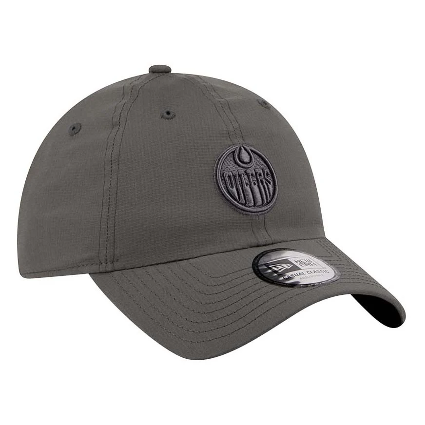 Edmonton Oilers New Era Color Pack Charcoal Grey Ripstop Casual Classic Adjustable Hat - Image 6