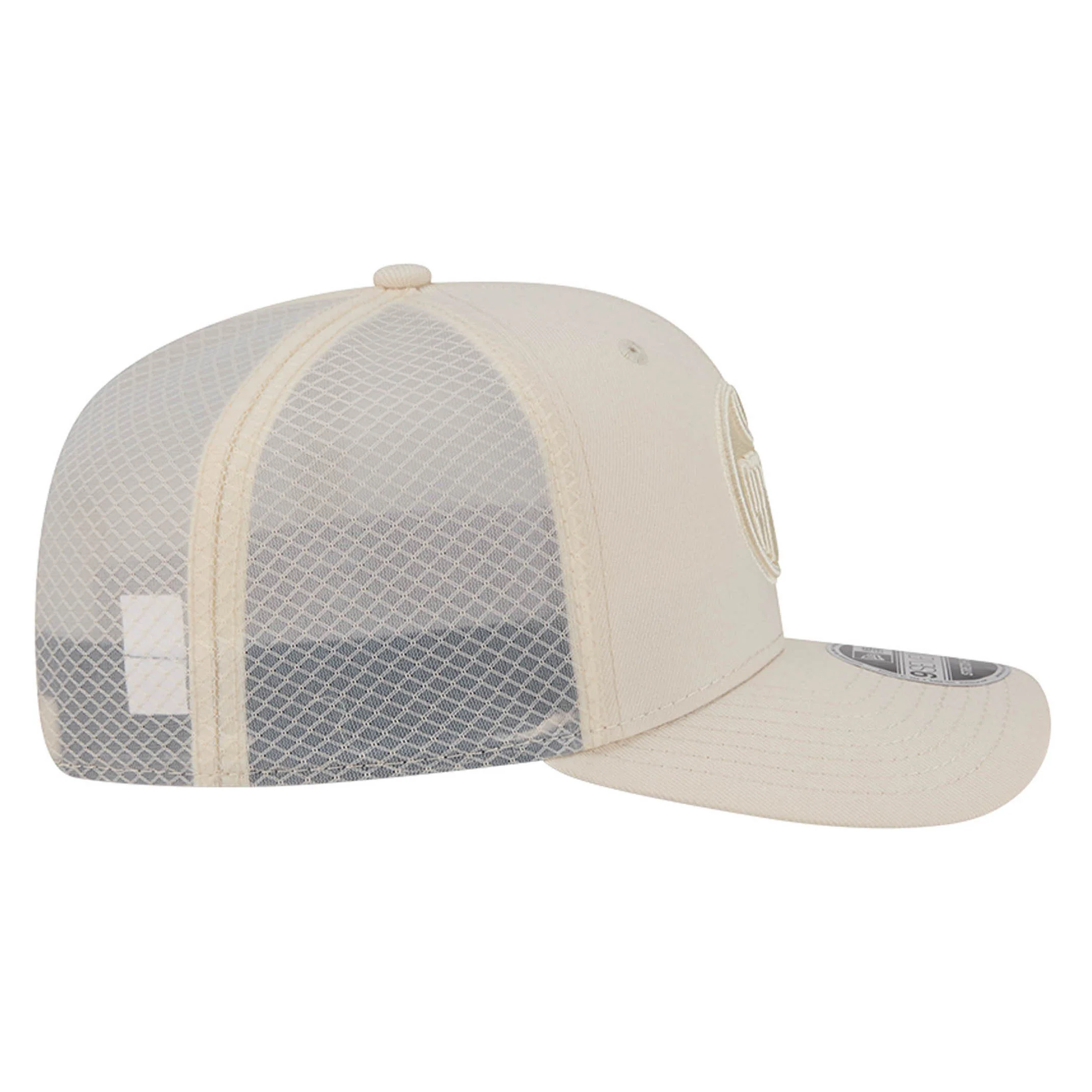 Edmonton Oilers New Era Color Pack Cream 9SEVENTY Mesh Stretch Snapback Hat - Image 5