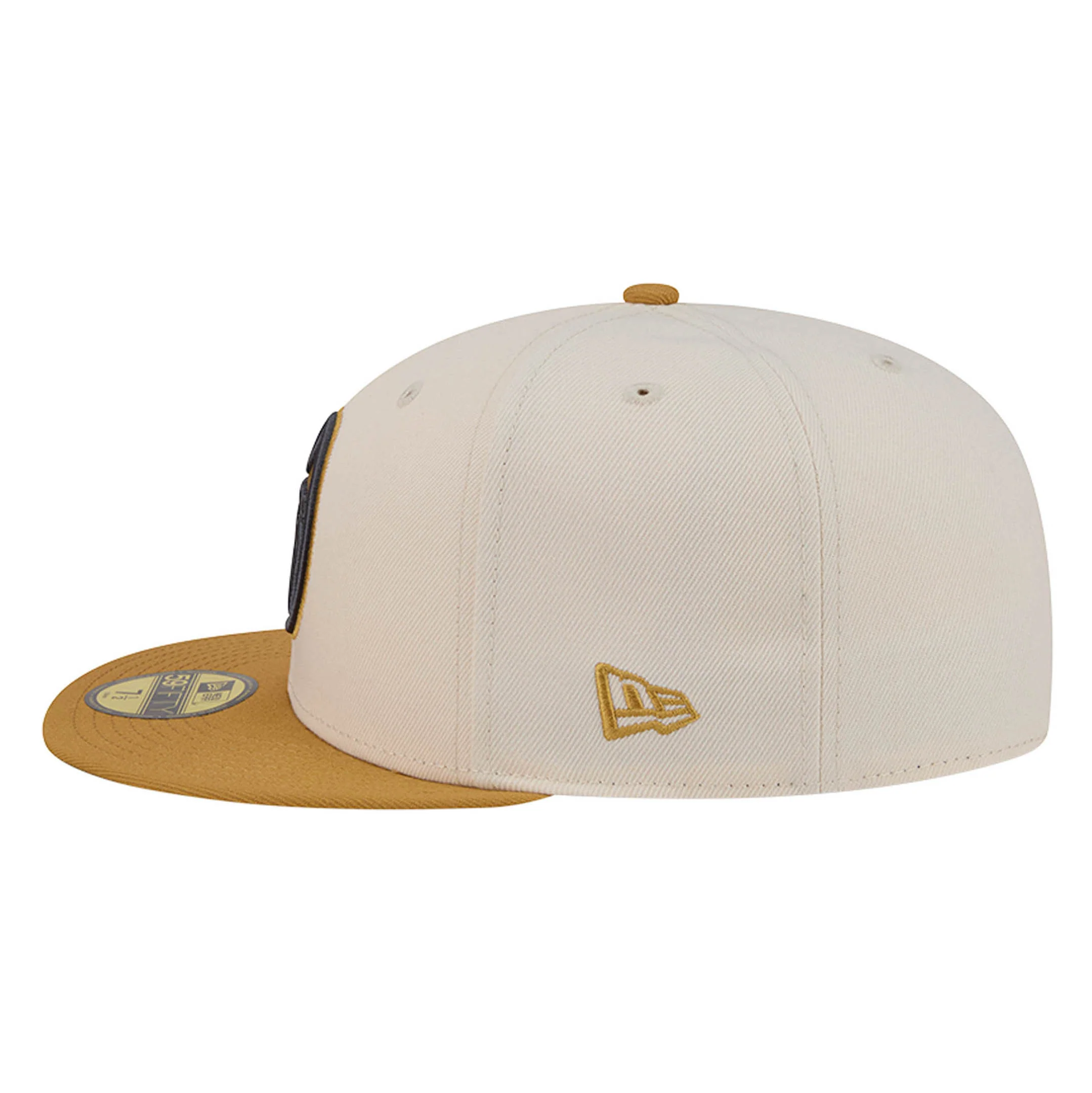 Edmonton Oilers New Era Color Pack Cream & Mustard Yellow 59FIFTY Fitted Hat - Image 4